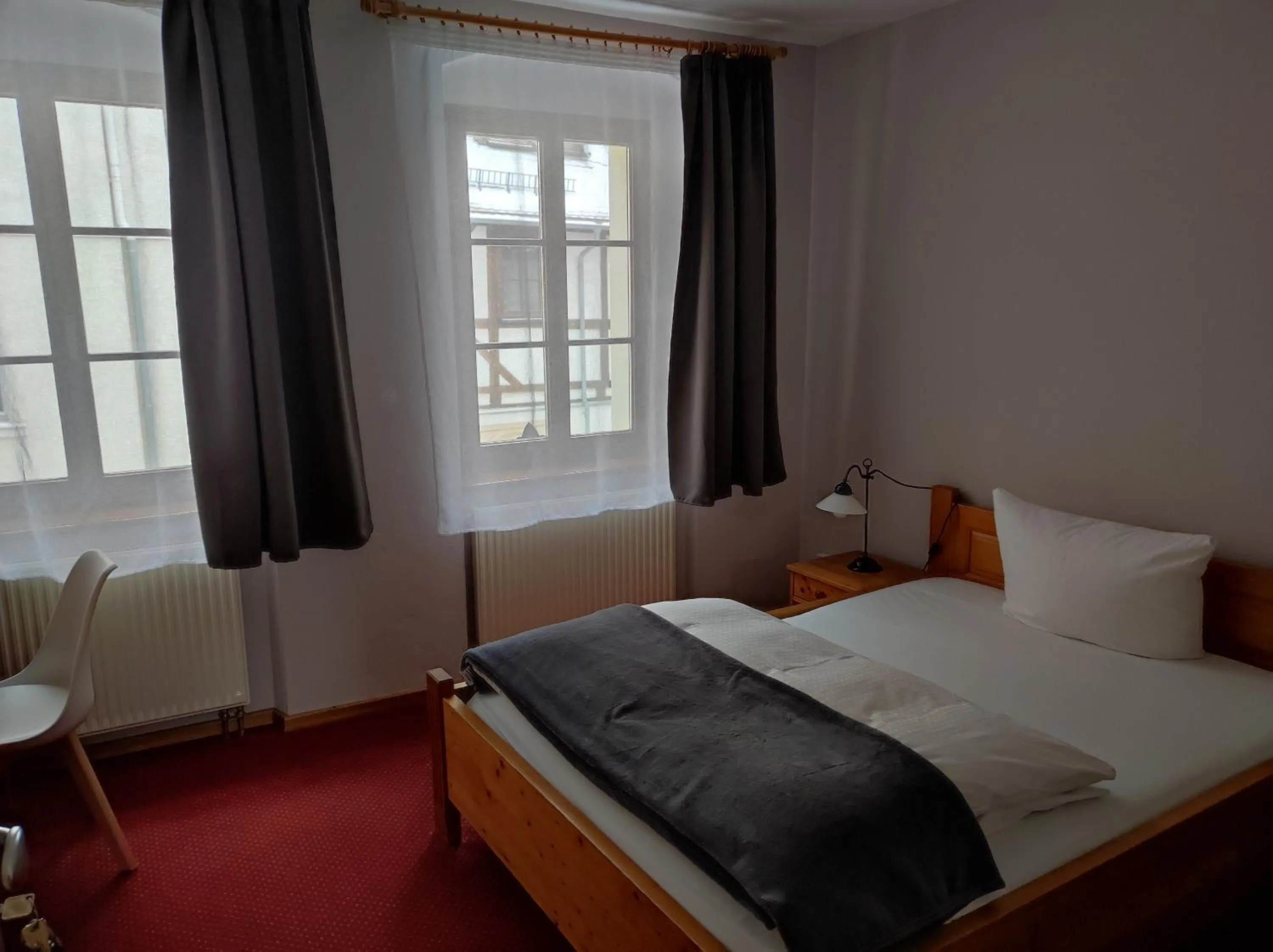 Bed in Hotel Blaue Blume