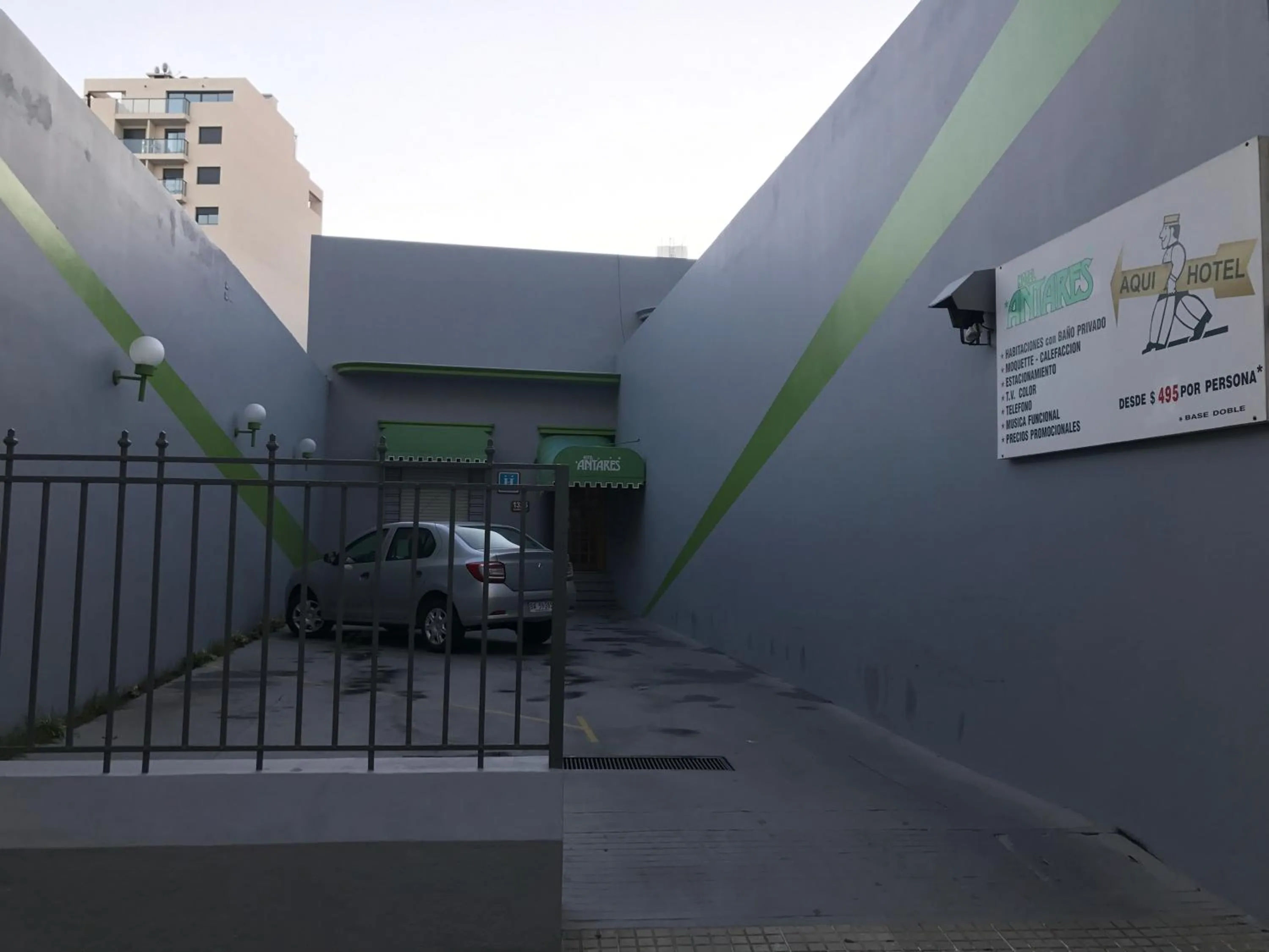 Facade/entrance in Hotel Antares