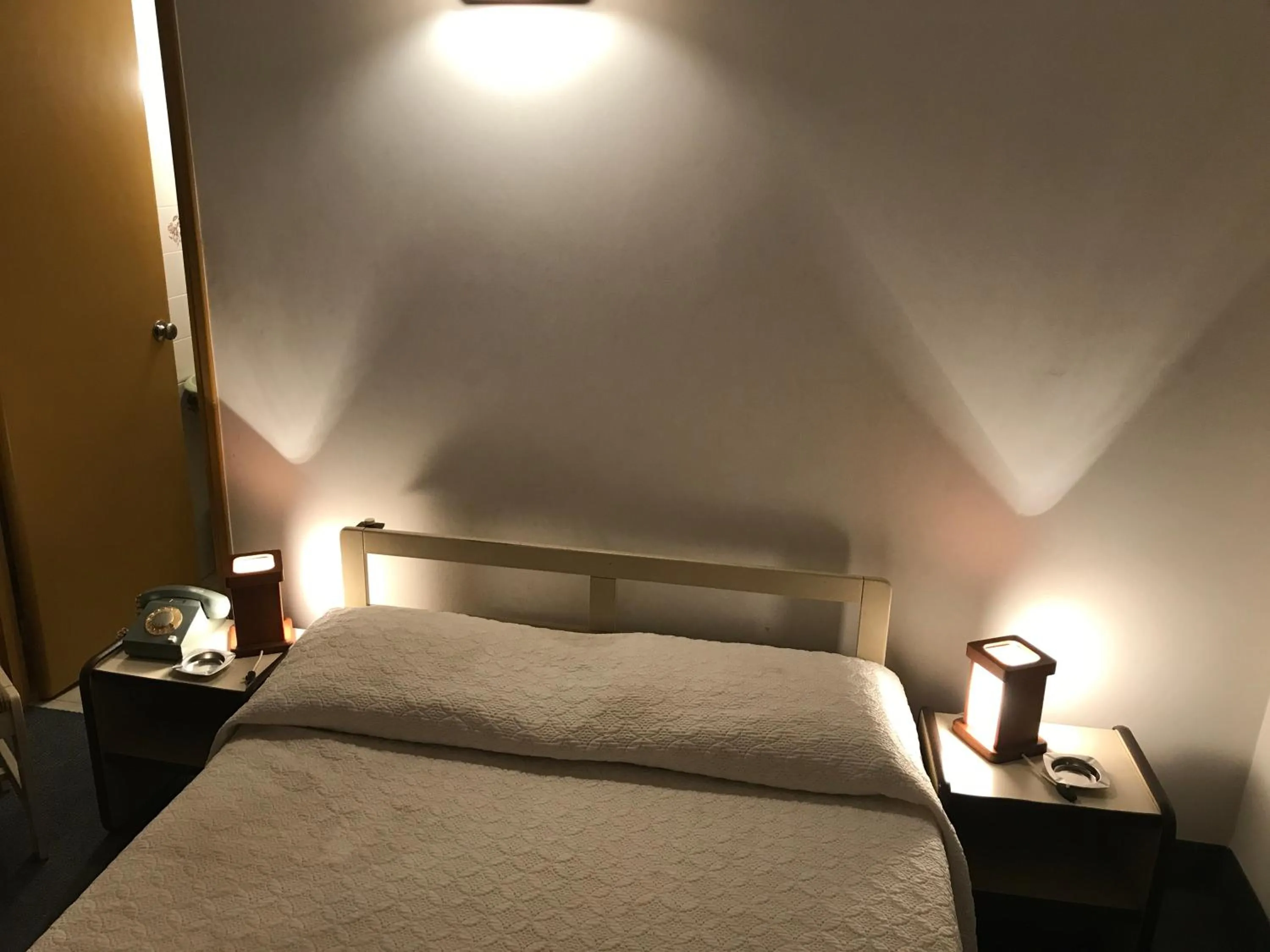 Bed in Hotel Antares