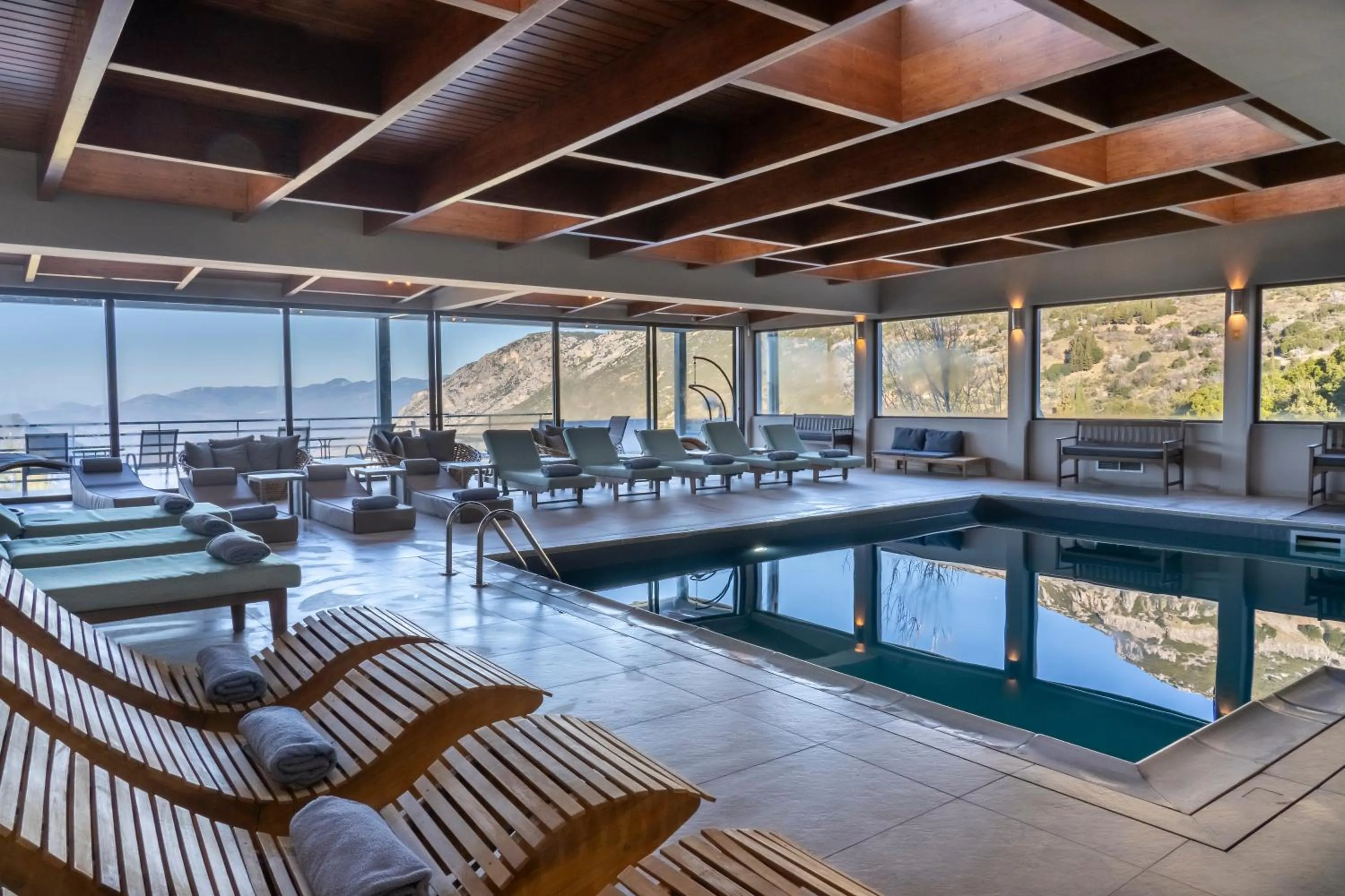 Pool view in Anemolia Mountain Resort