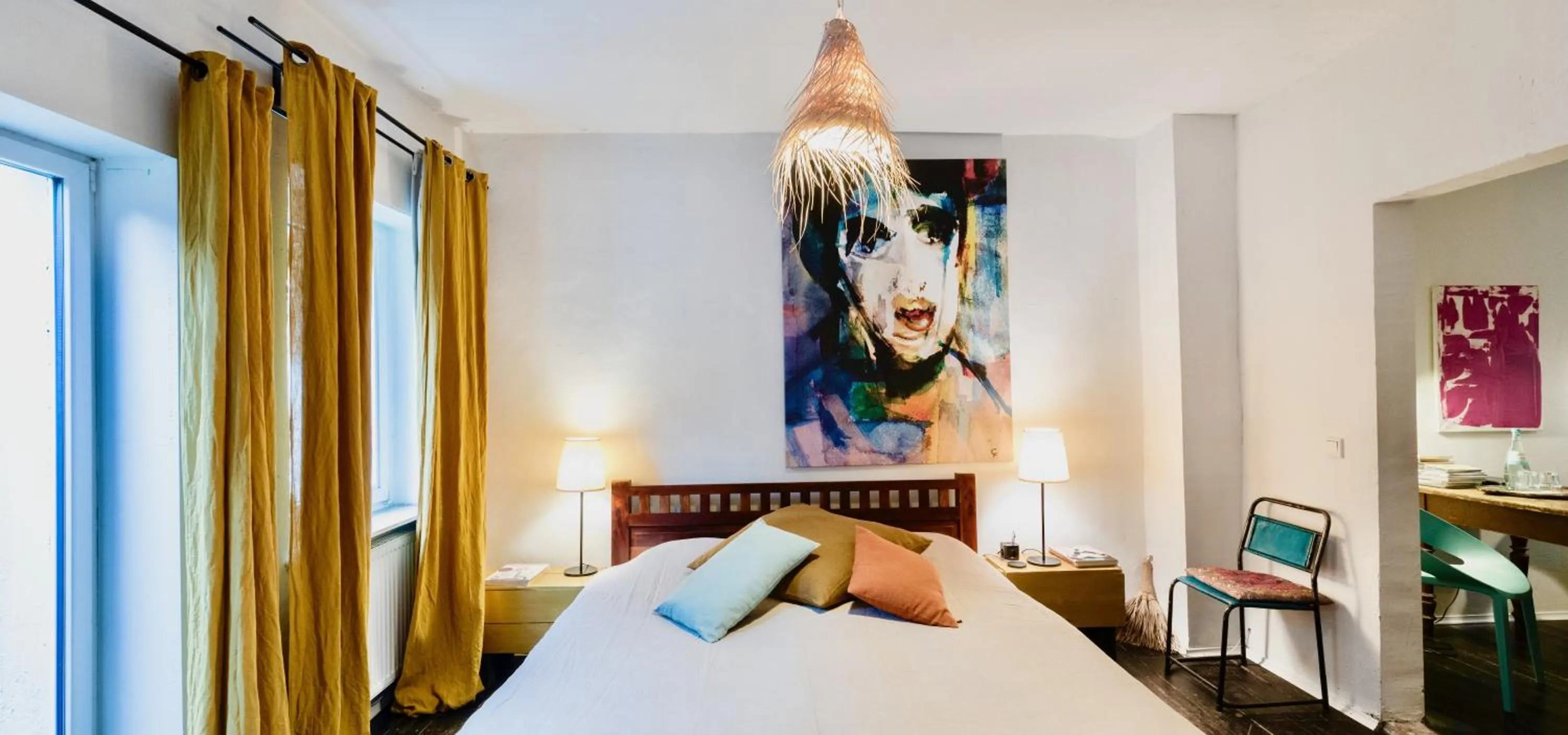 Bed in Schuhmacherei Rooms