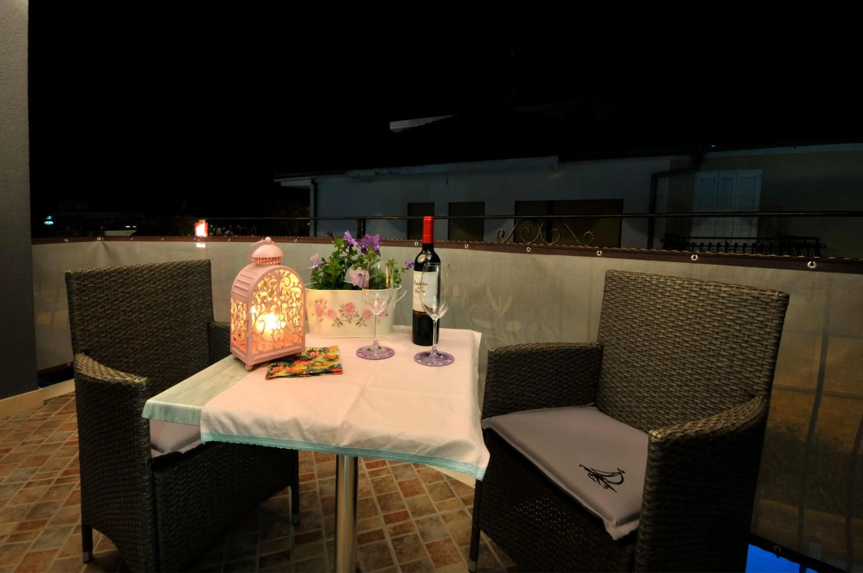 Balcony/Terrace in Apartments & Rooms Villa Maslina