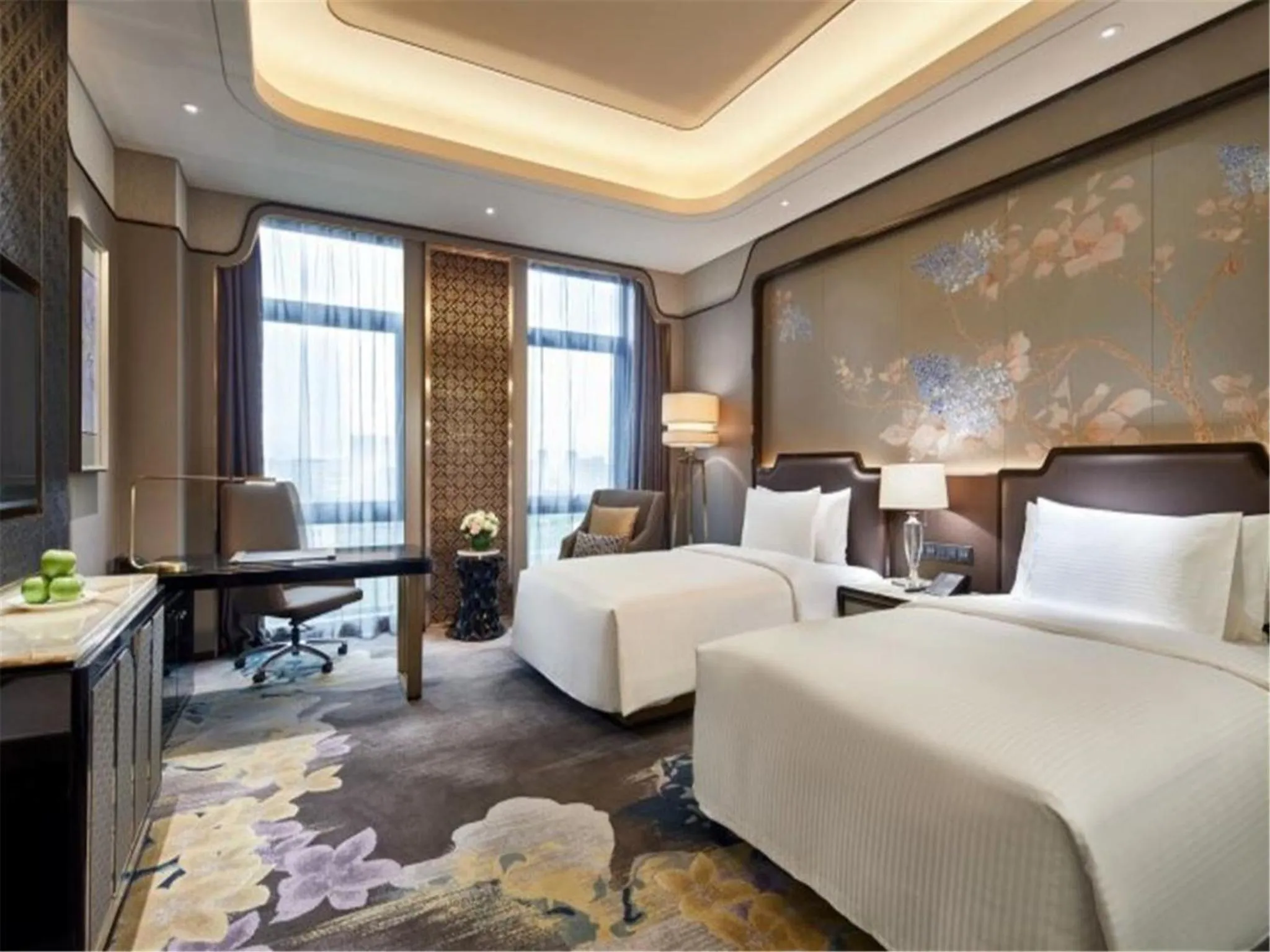 Bed in Wanda Vista Harbin