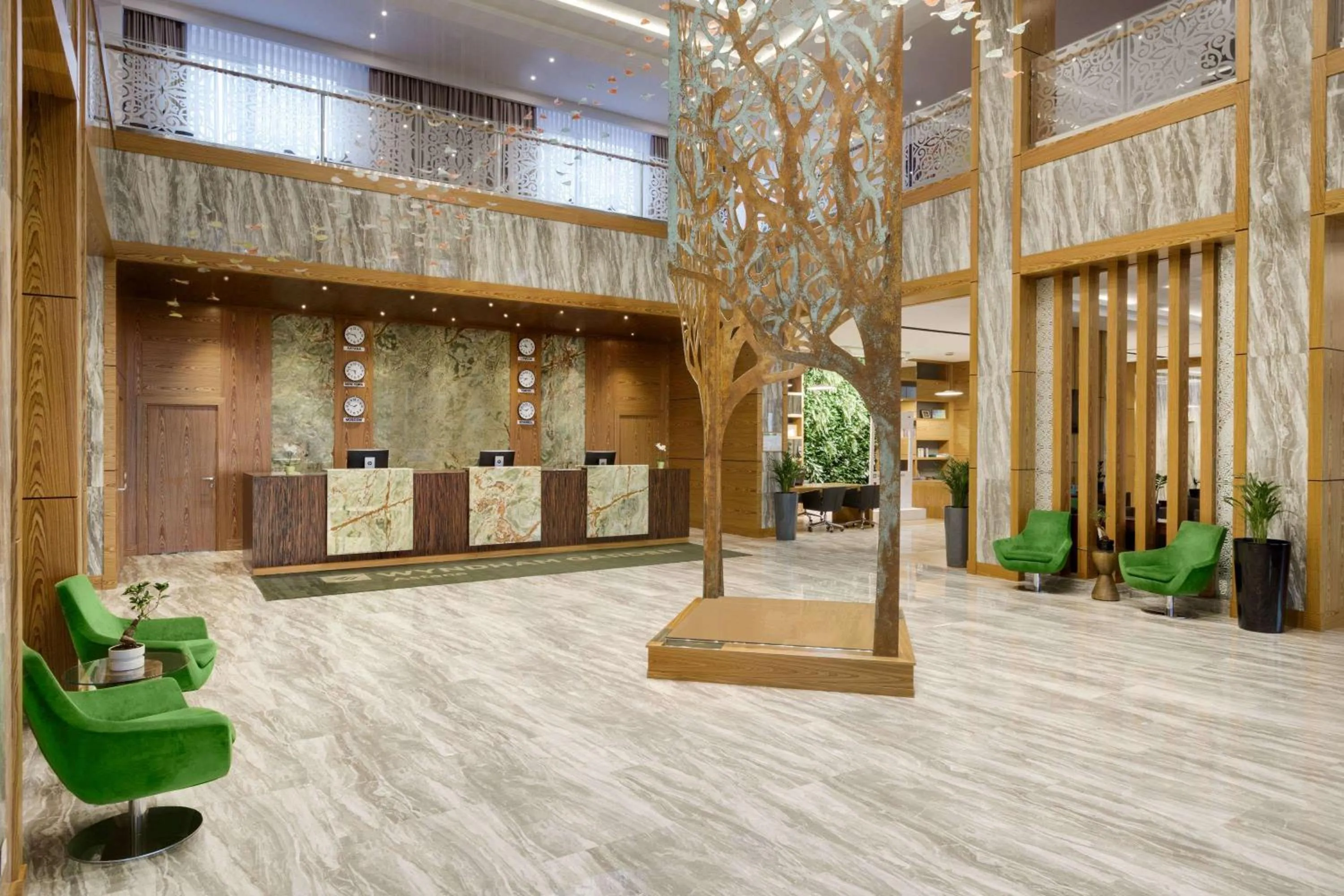 Lobby or reception in Wyndham Garden Astana
