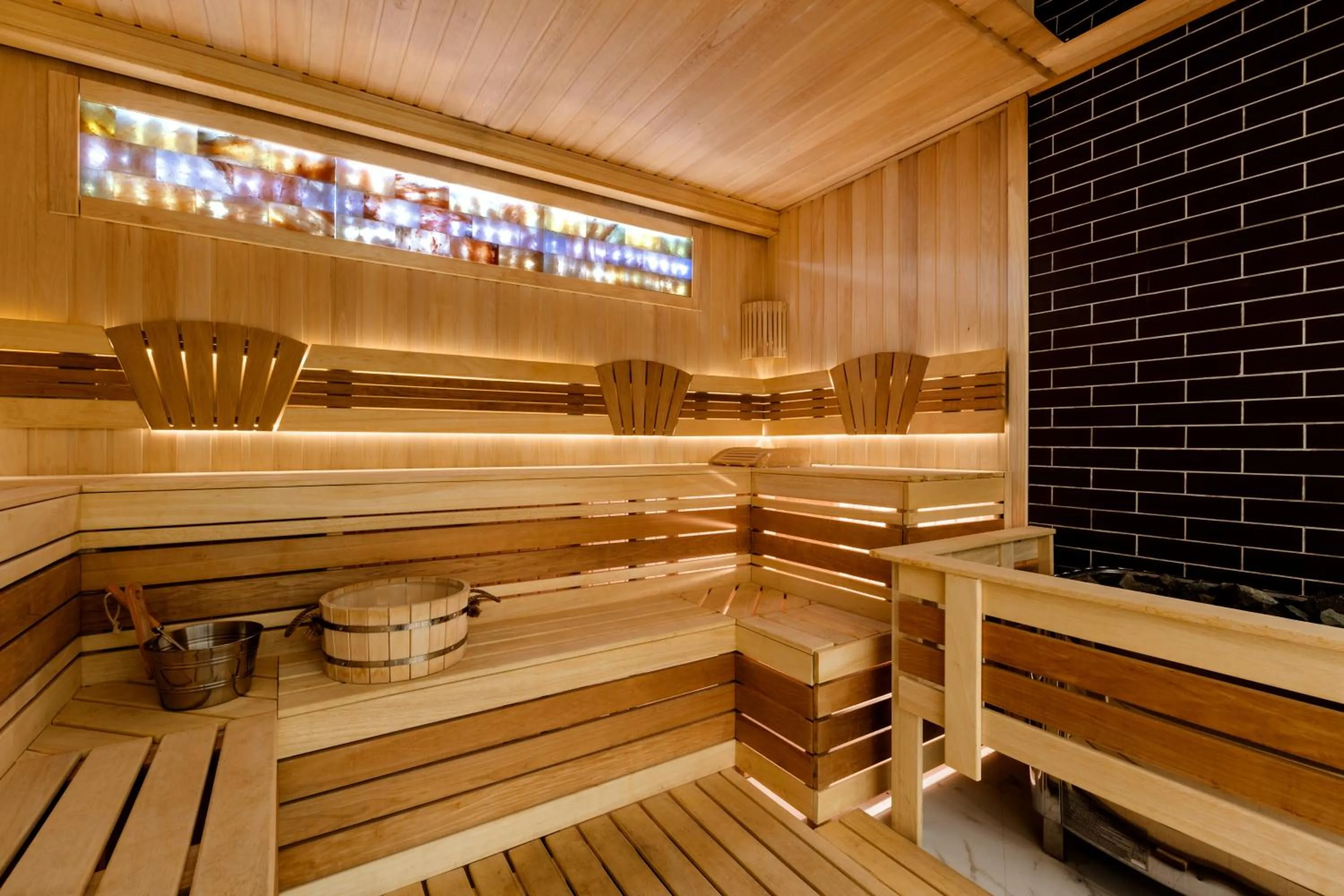 Sauna in Wyndham Garden Astana