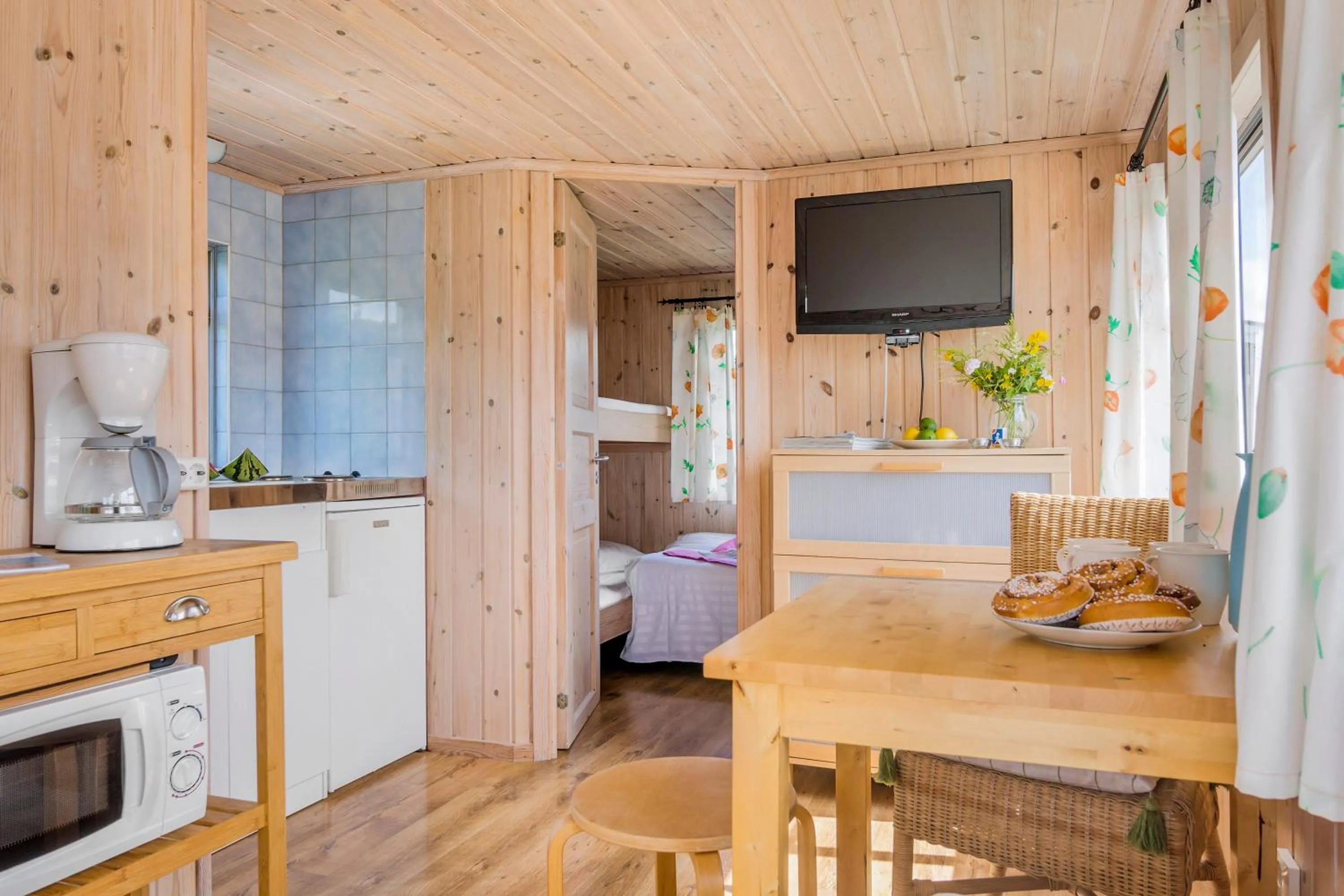 Kitchen or kitchenette in First Camp Kärradal-Varberg