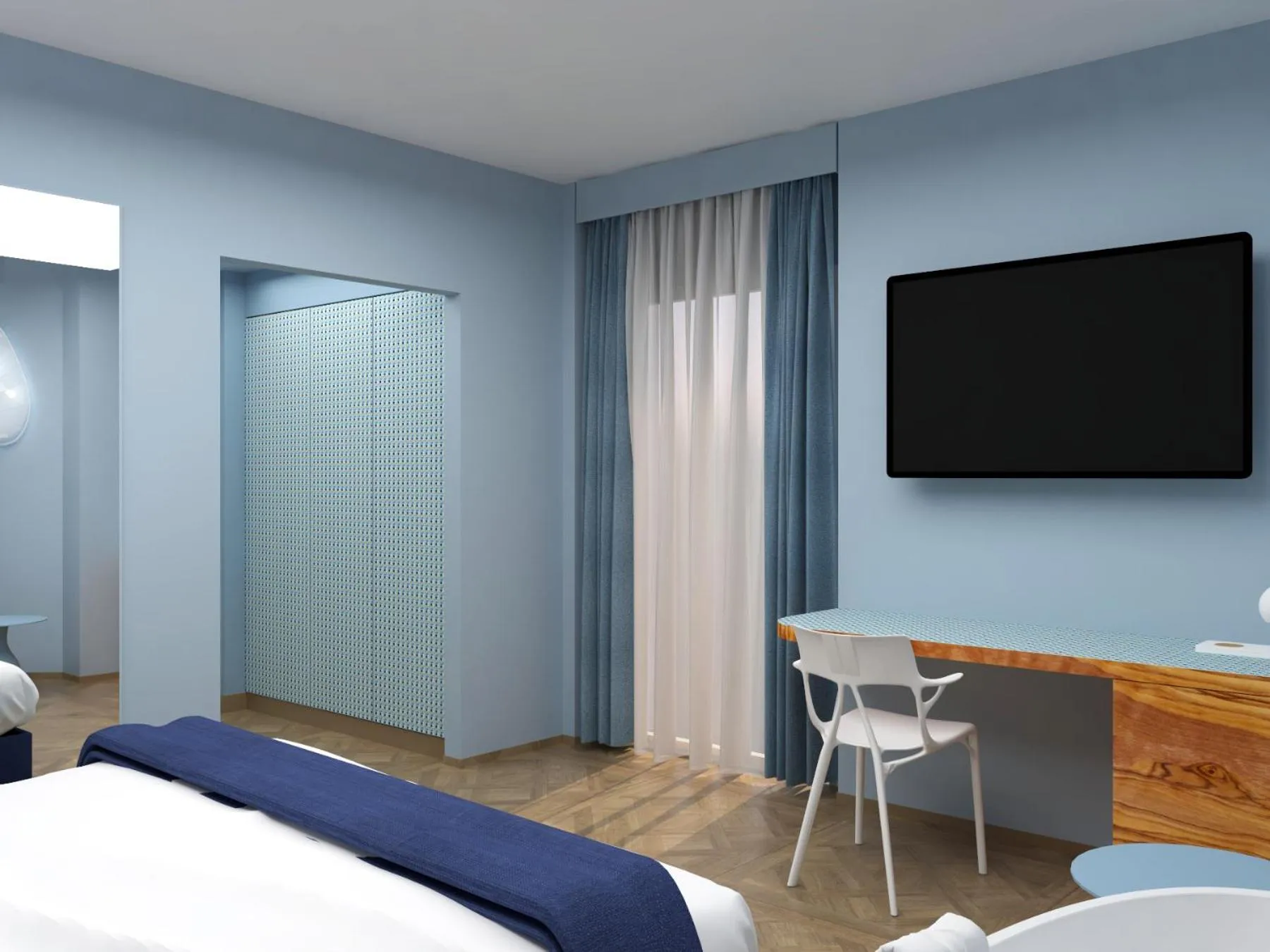 Bedroom, Bed in Parc Hotel Flora S