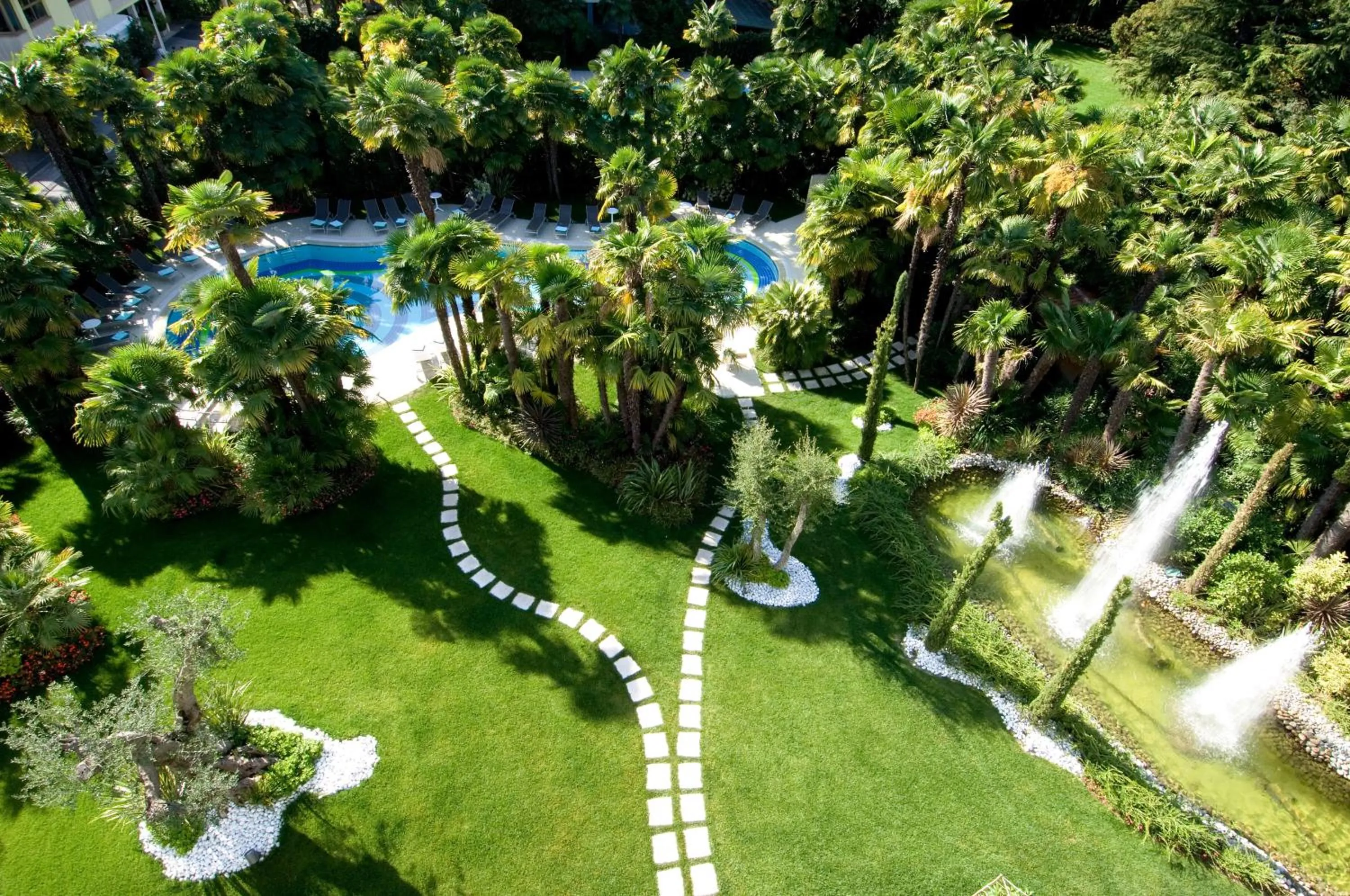 Garden view in Parc Hotel Flora S