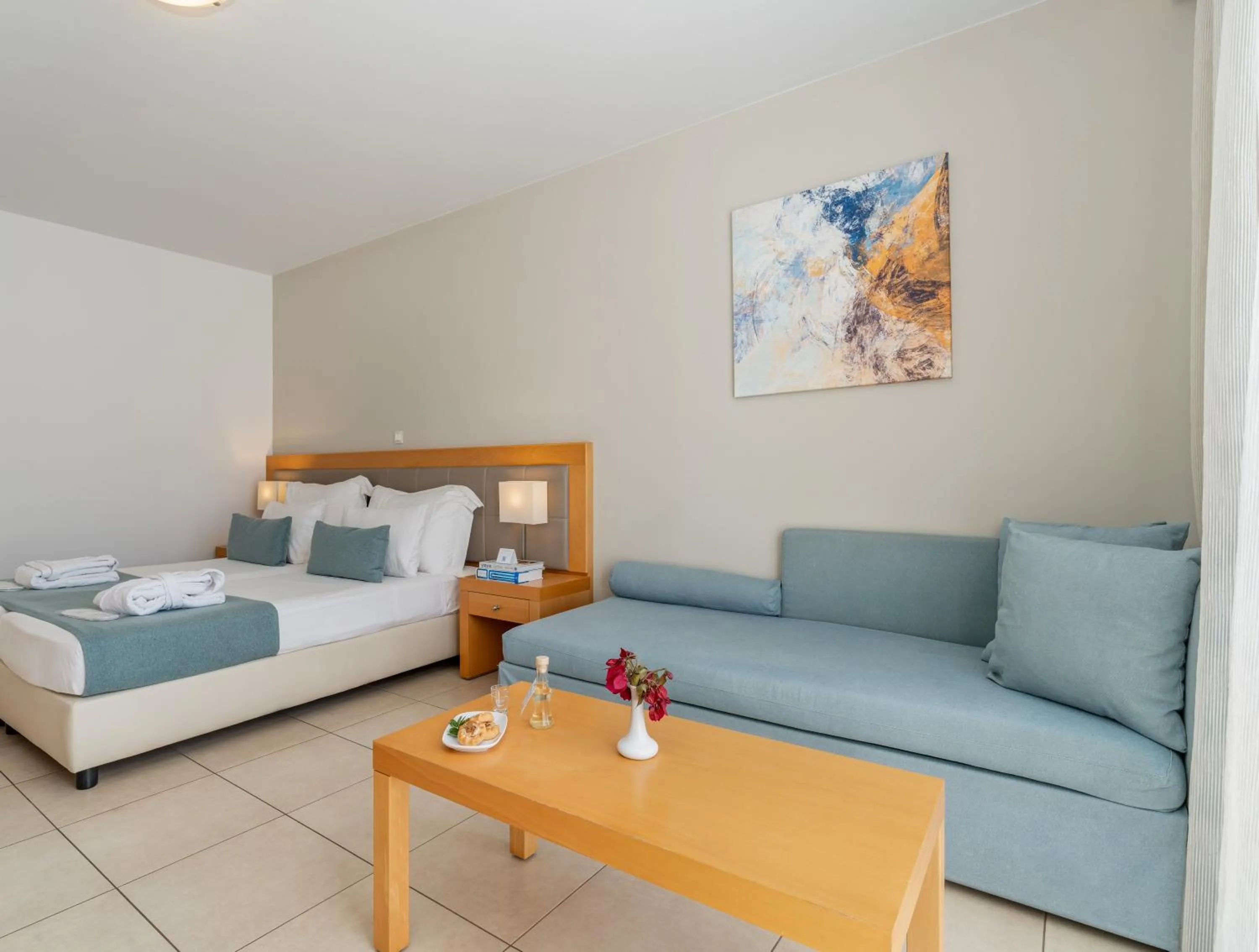 Bedroom, Bed in Ariadne Beach - Adults Only