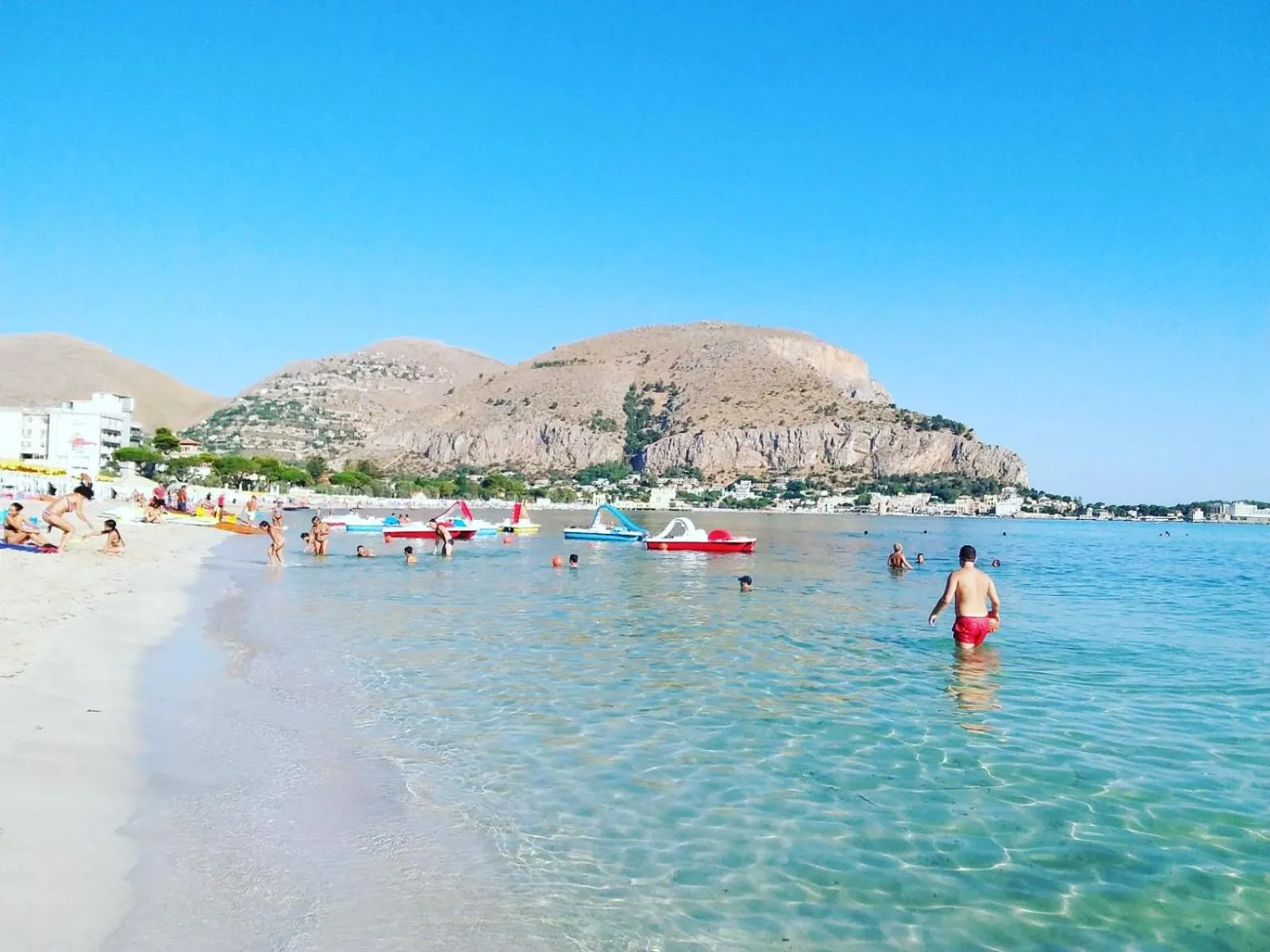 Beach in Mongibello Palace B&B