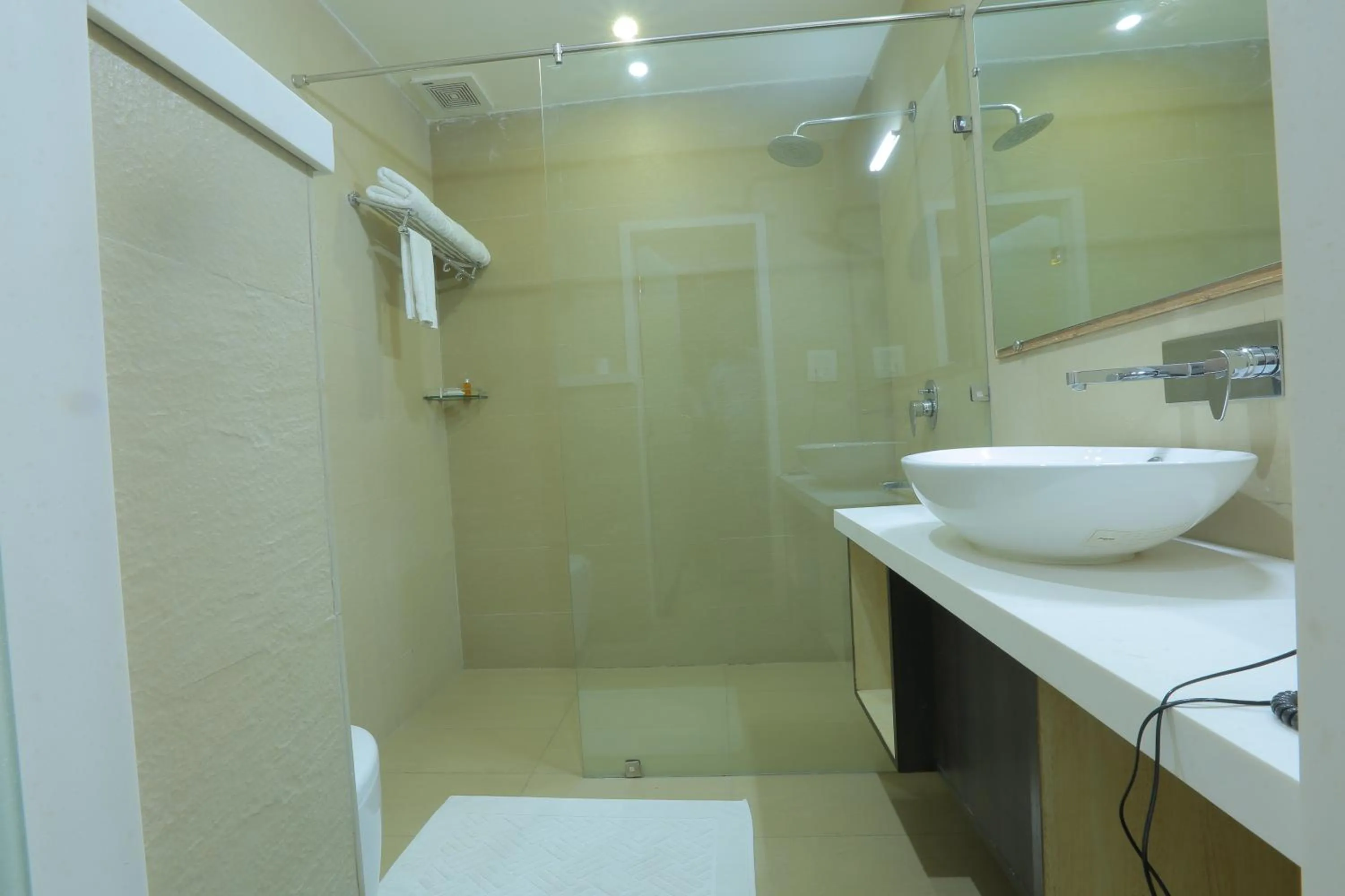 Shower in Hotel Vasundhara Palace