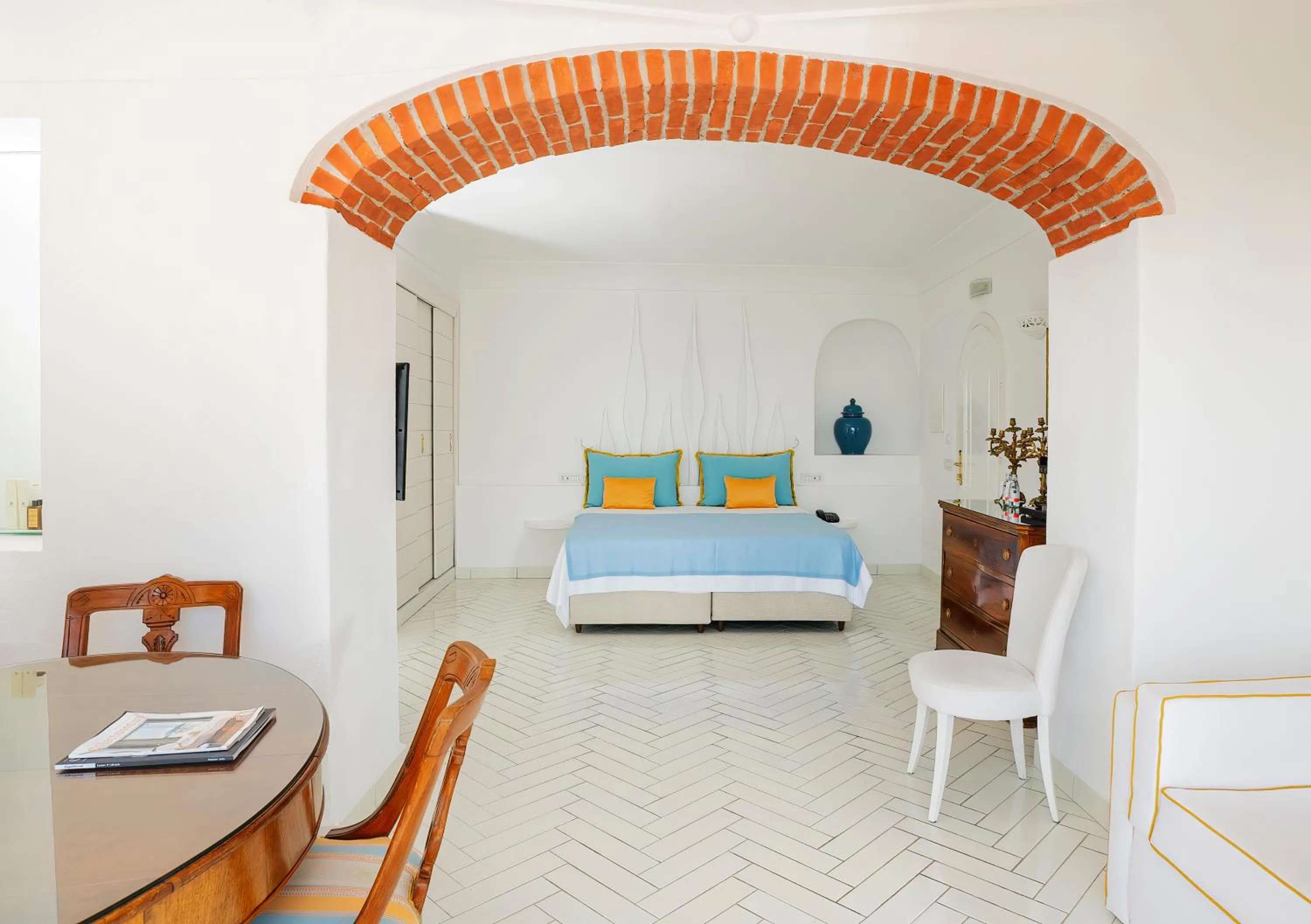 Bed in Hotel Le Agavi