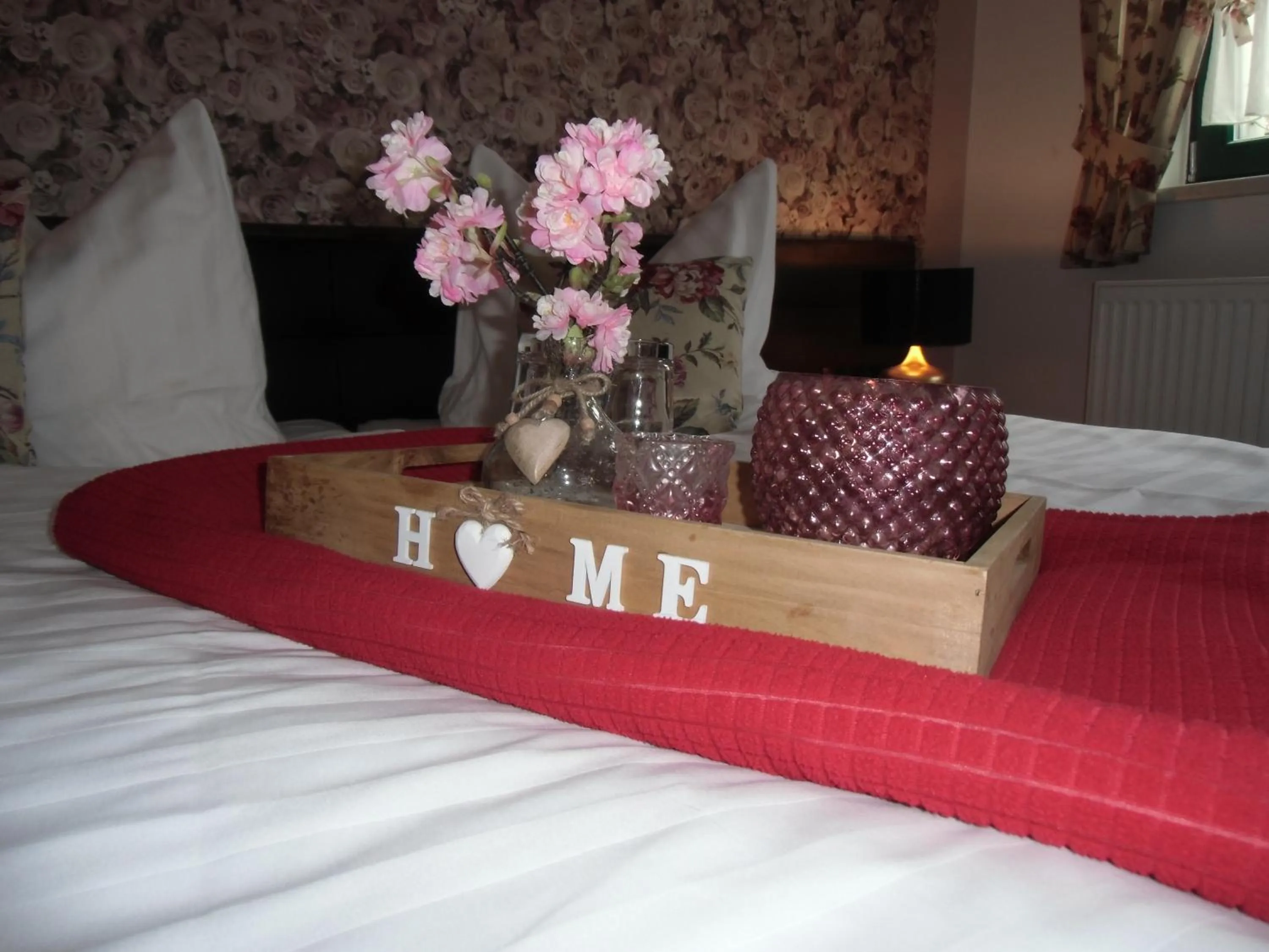 Decorative detail, Bed in Hotel Trendtino