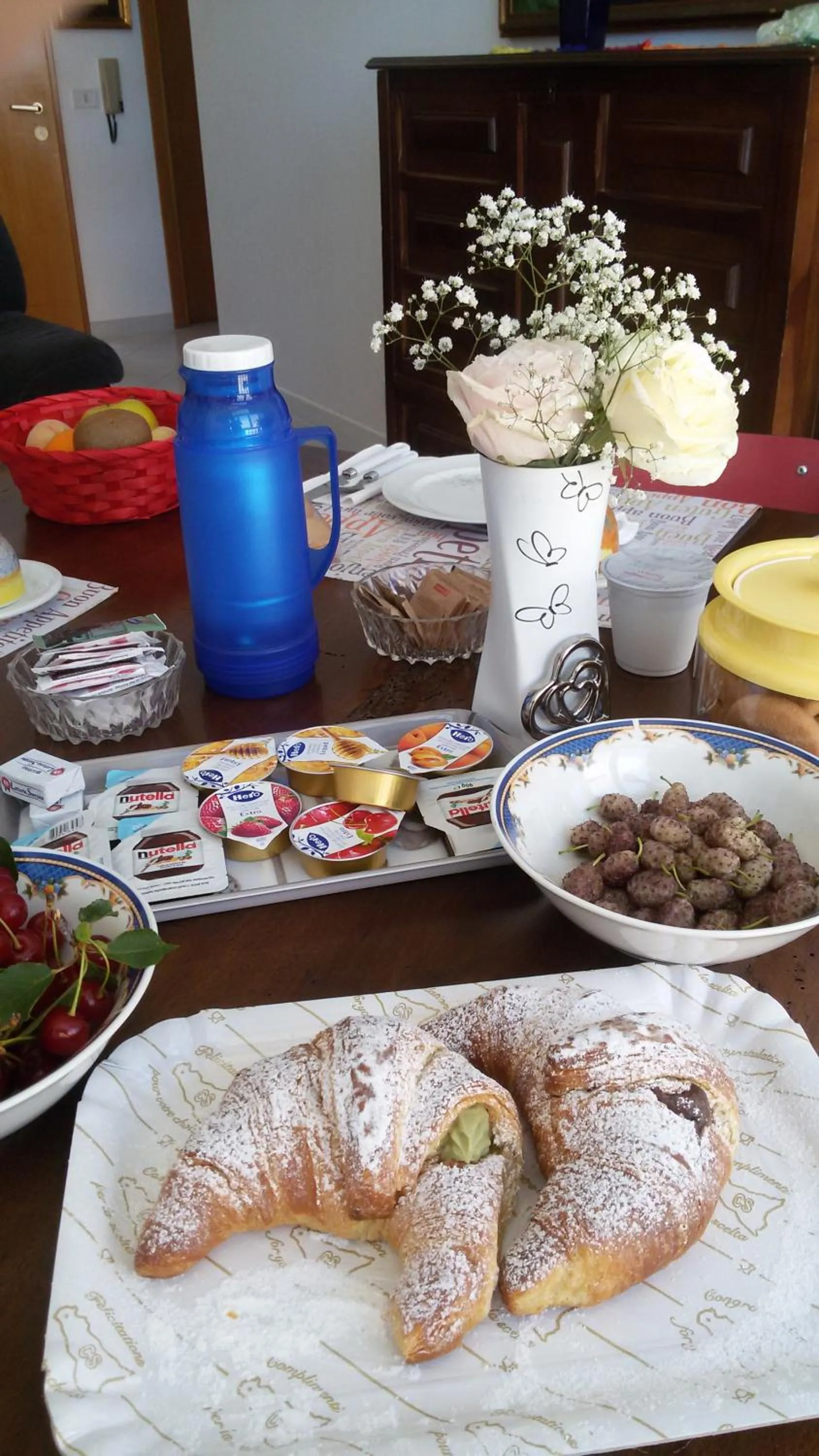 Italian breakfast in B&B Macalube Aragona
