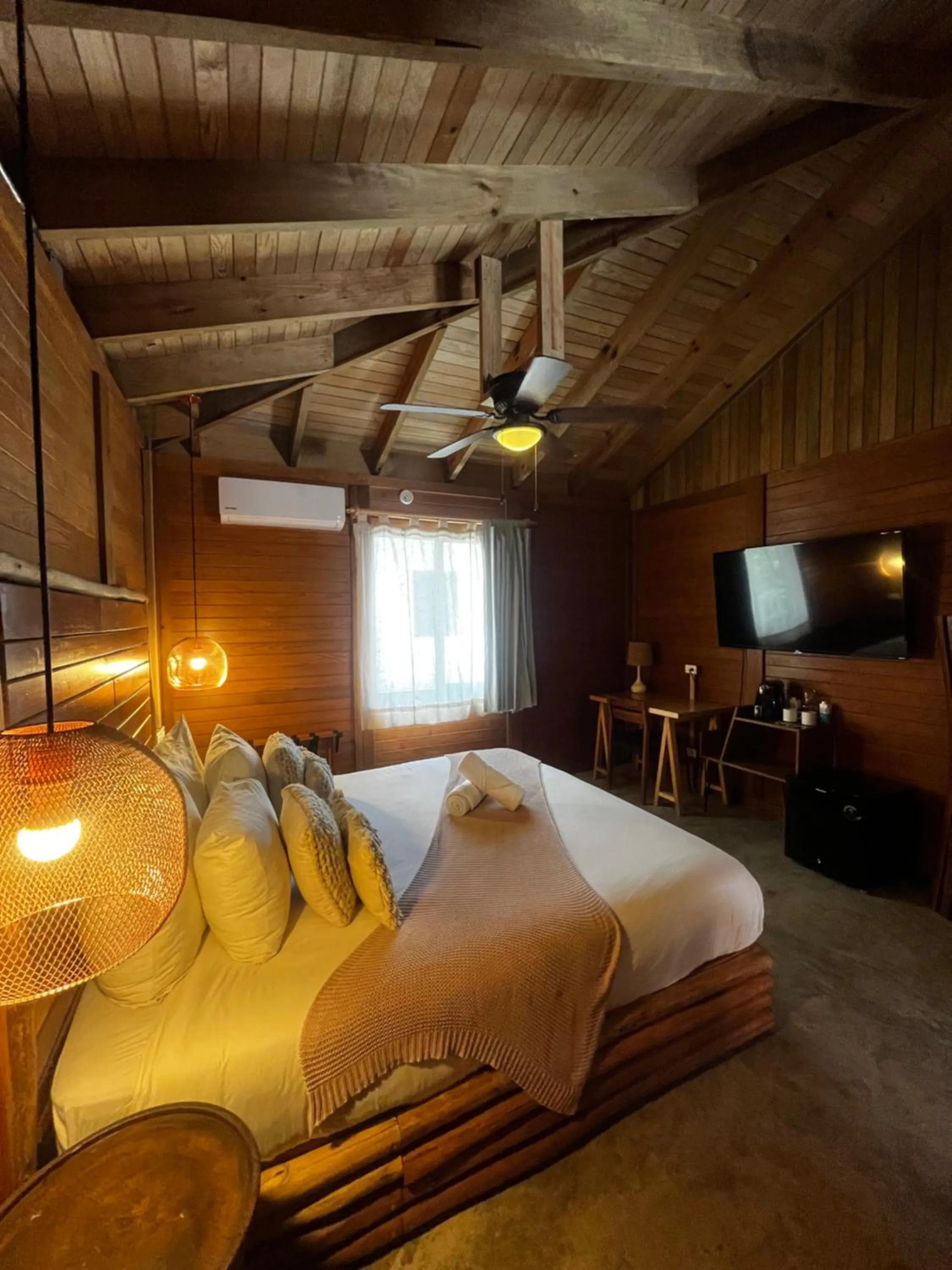 fireplace, Bed in Selina Poc Na Isla Mujeres