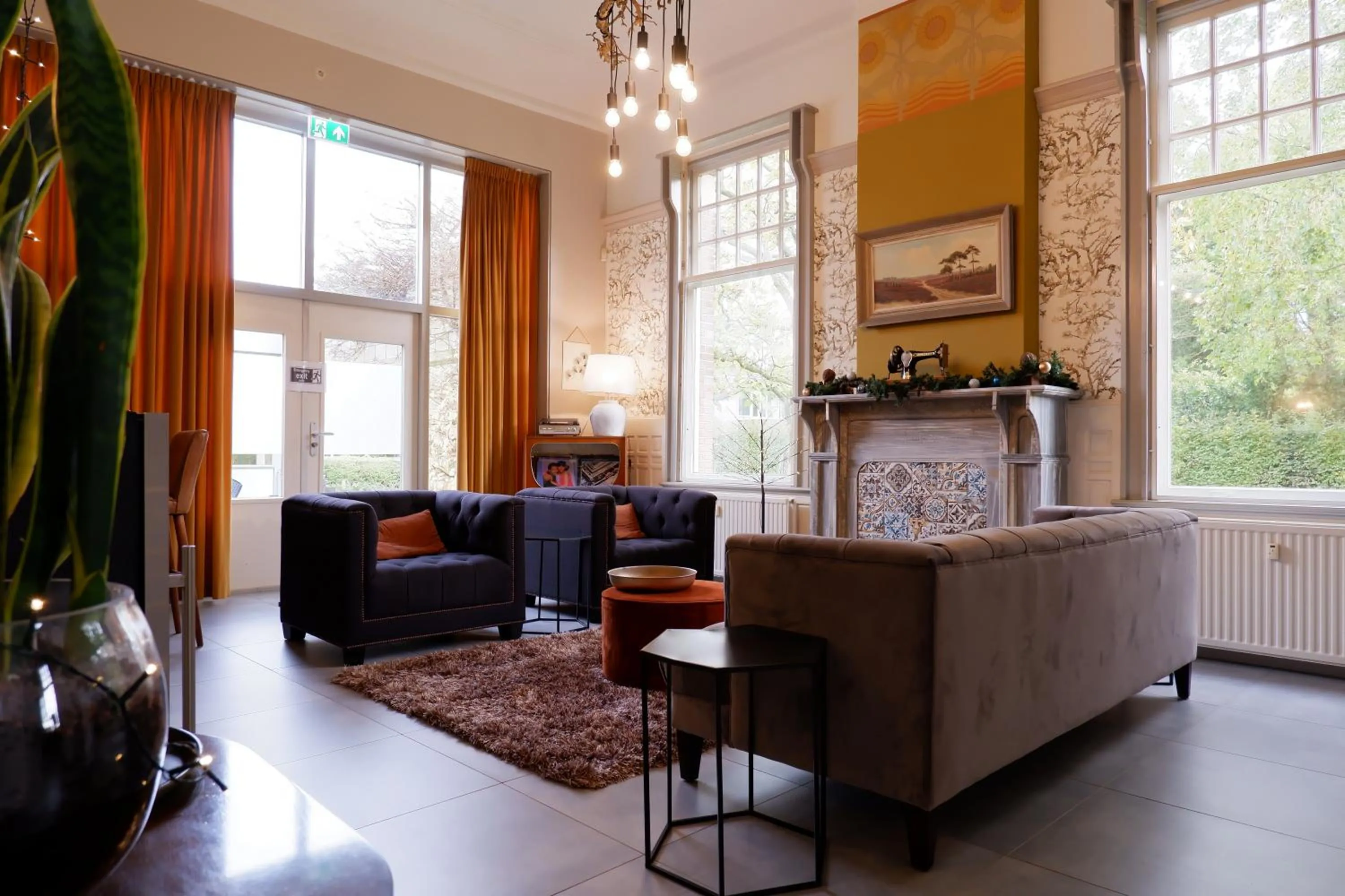 Living room in Rijksmonument Hotel de Sprenck - including free private parking