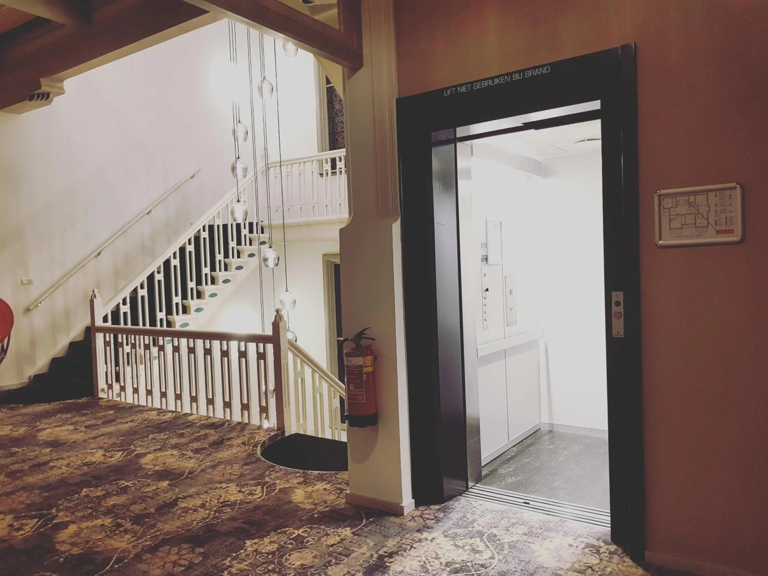 elevator, Bed in Rijksmonument Hotel de Sprenck - including free private parking