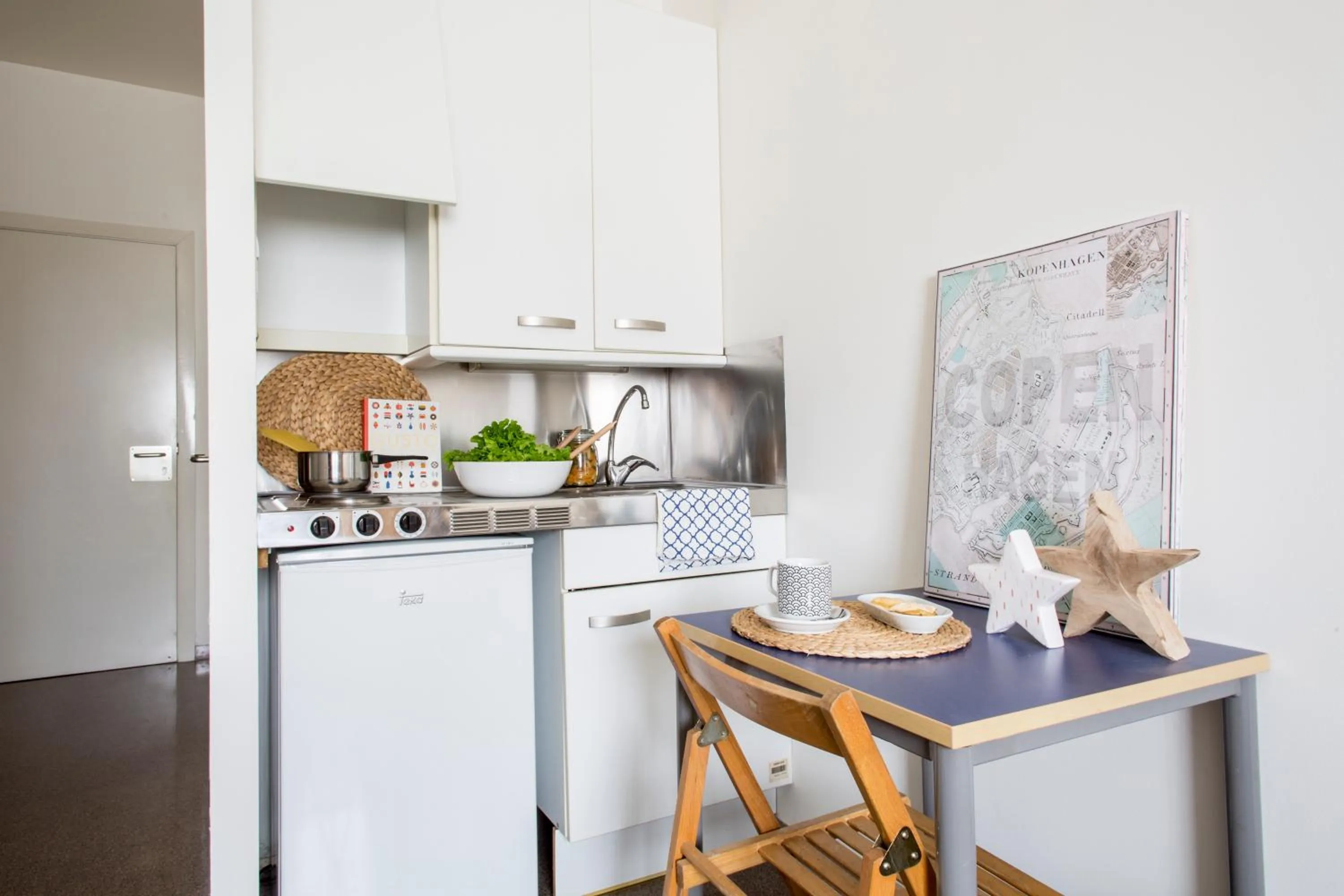 Kitchen or kitchenette in Residencia Universitaria Resa As Burgas