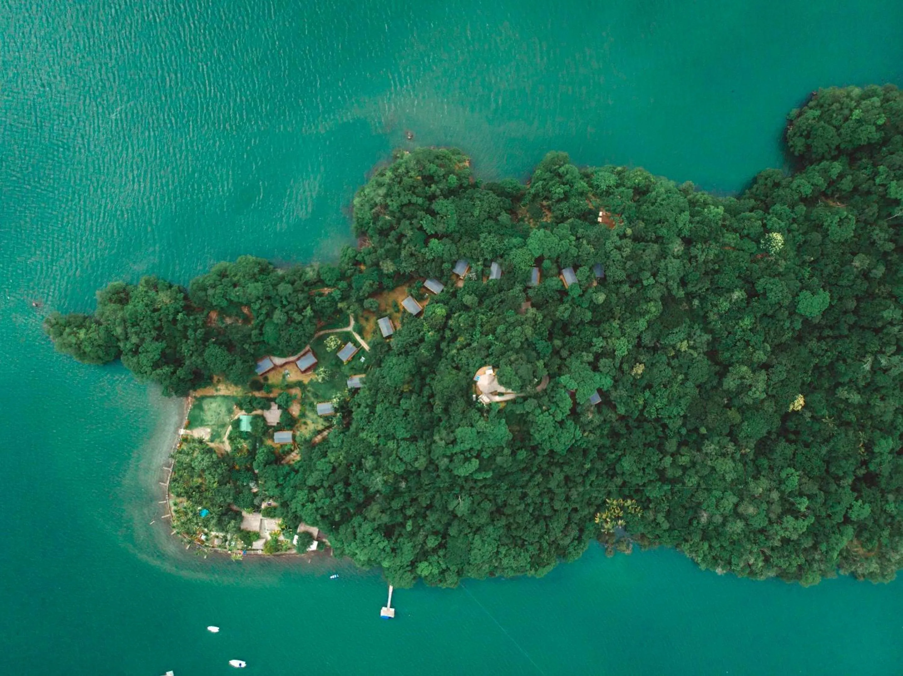 Bird's eye view in Isla Chiquita Glamping Hotel