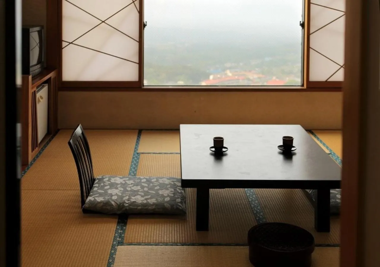 Mountain view in Ikaho Syusuien