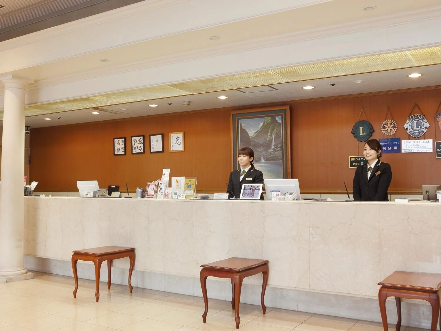 Lobby or reception in Sakaide Grand Hotel