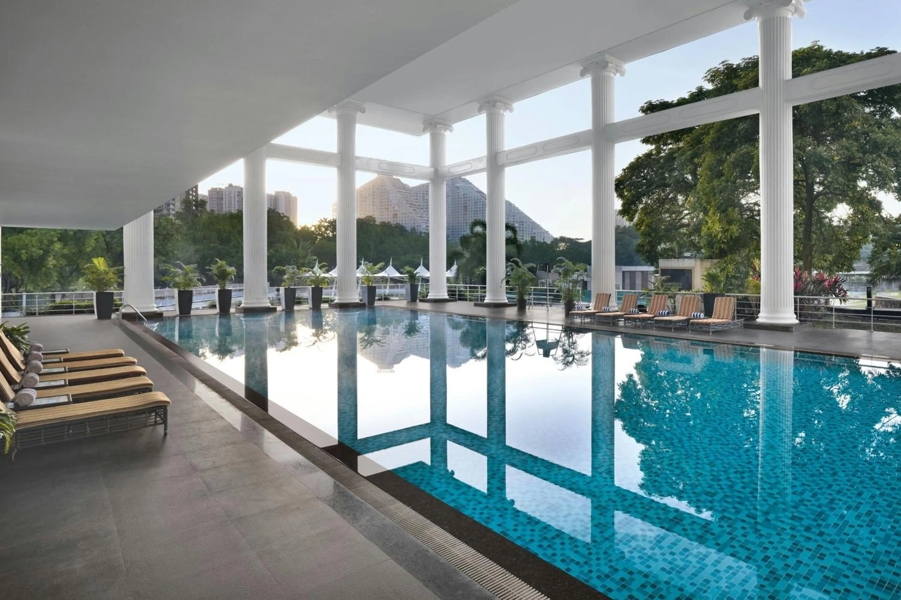 Swimming pool in Amanora The Fern Pune, Series by Marriott