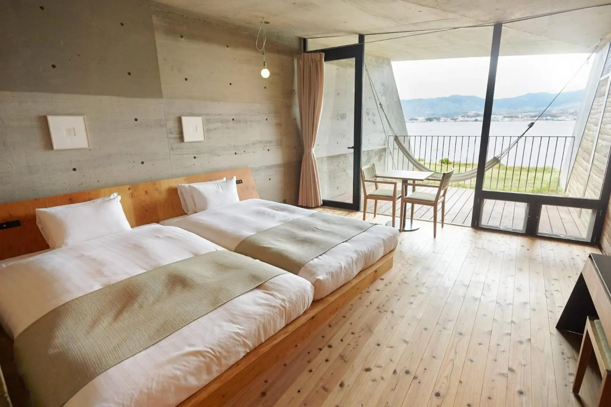 Superior Twin Room with Lake View - single occupancy in Setre Marina Biwako Superior Twin Room with Lake View - single occupancy in Setre Marina Biwako