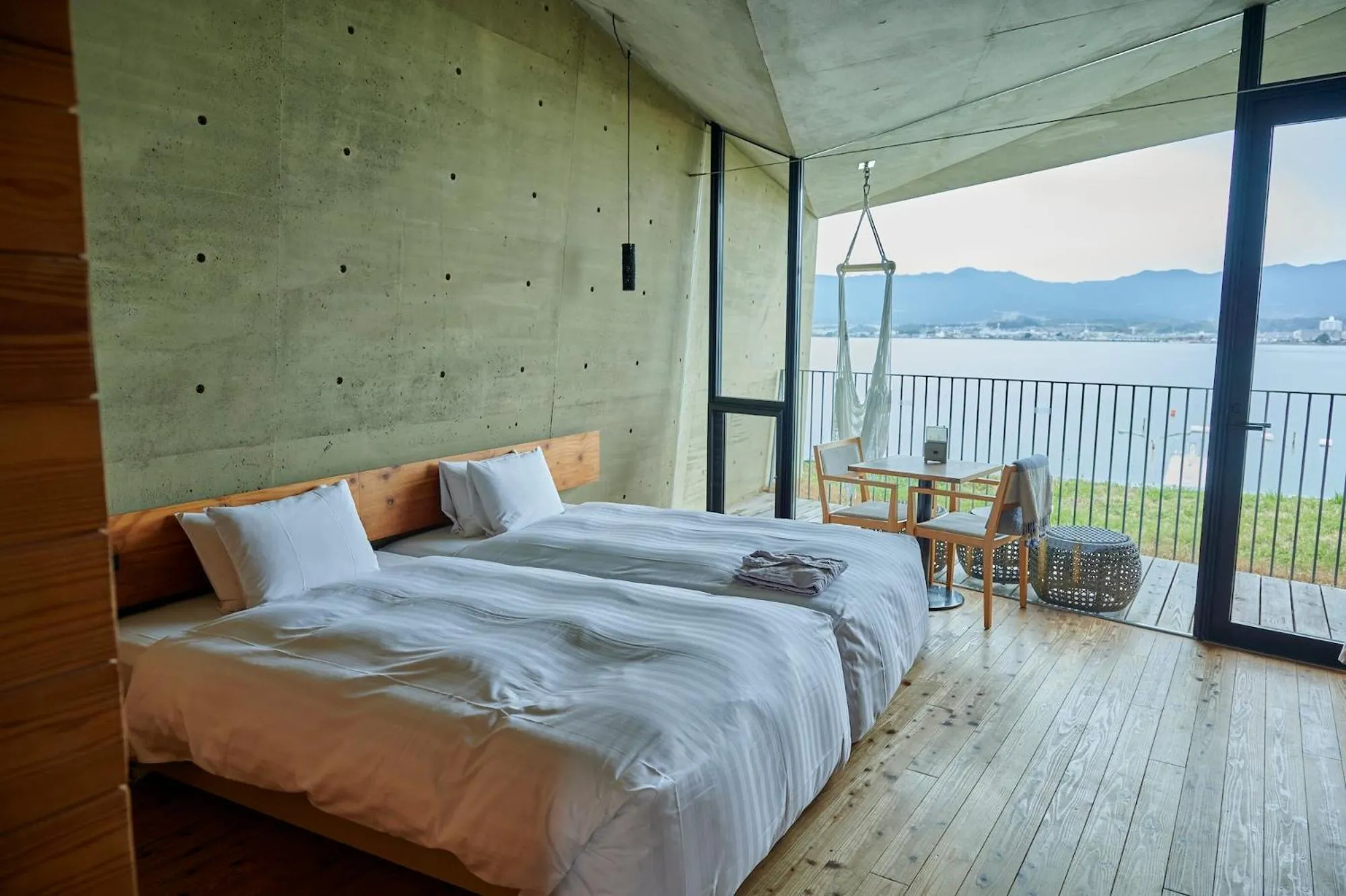 Photo of the whole room, Bed in Setre Marina Biwako