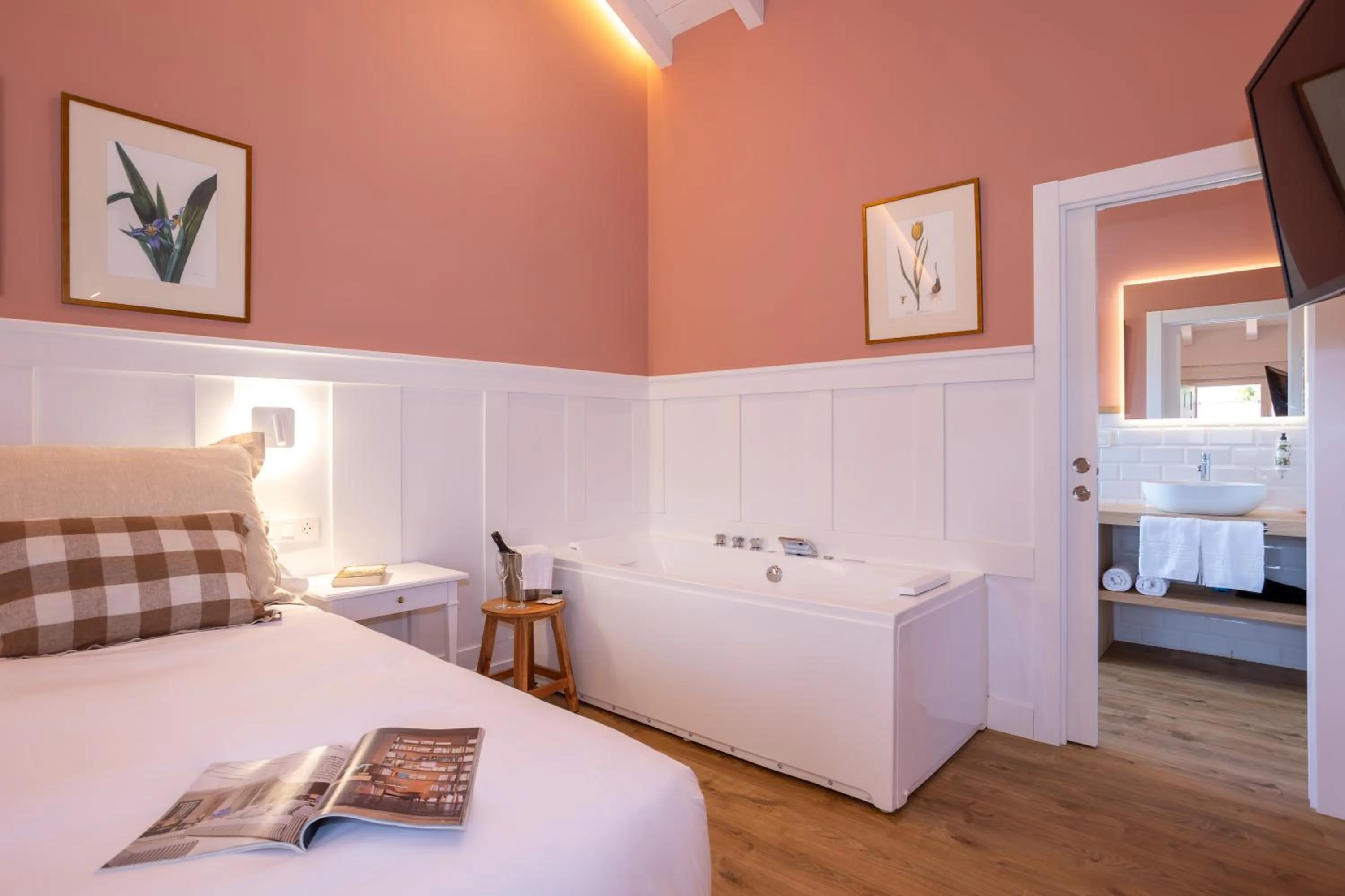 Bath, Bed in Casona Las Cinco Calderas