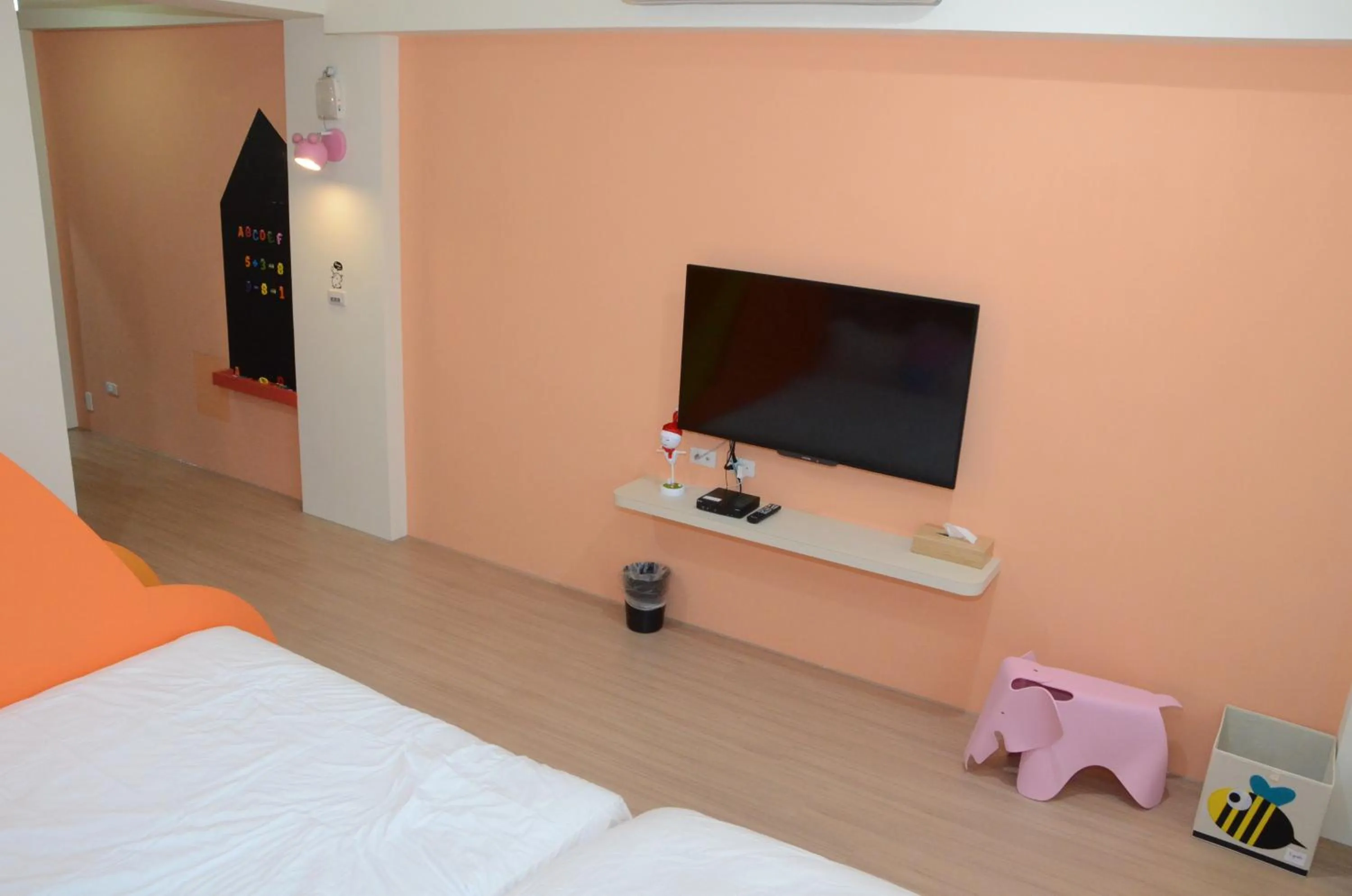 TV and multimedia, Bed in 胖蝸牛親子民宿