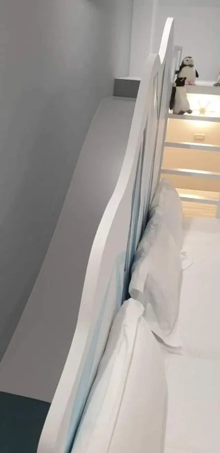 Bed in 胖蝸牛親子民宿