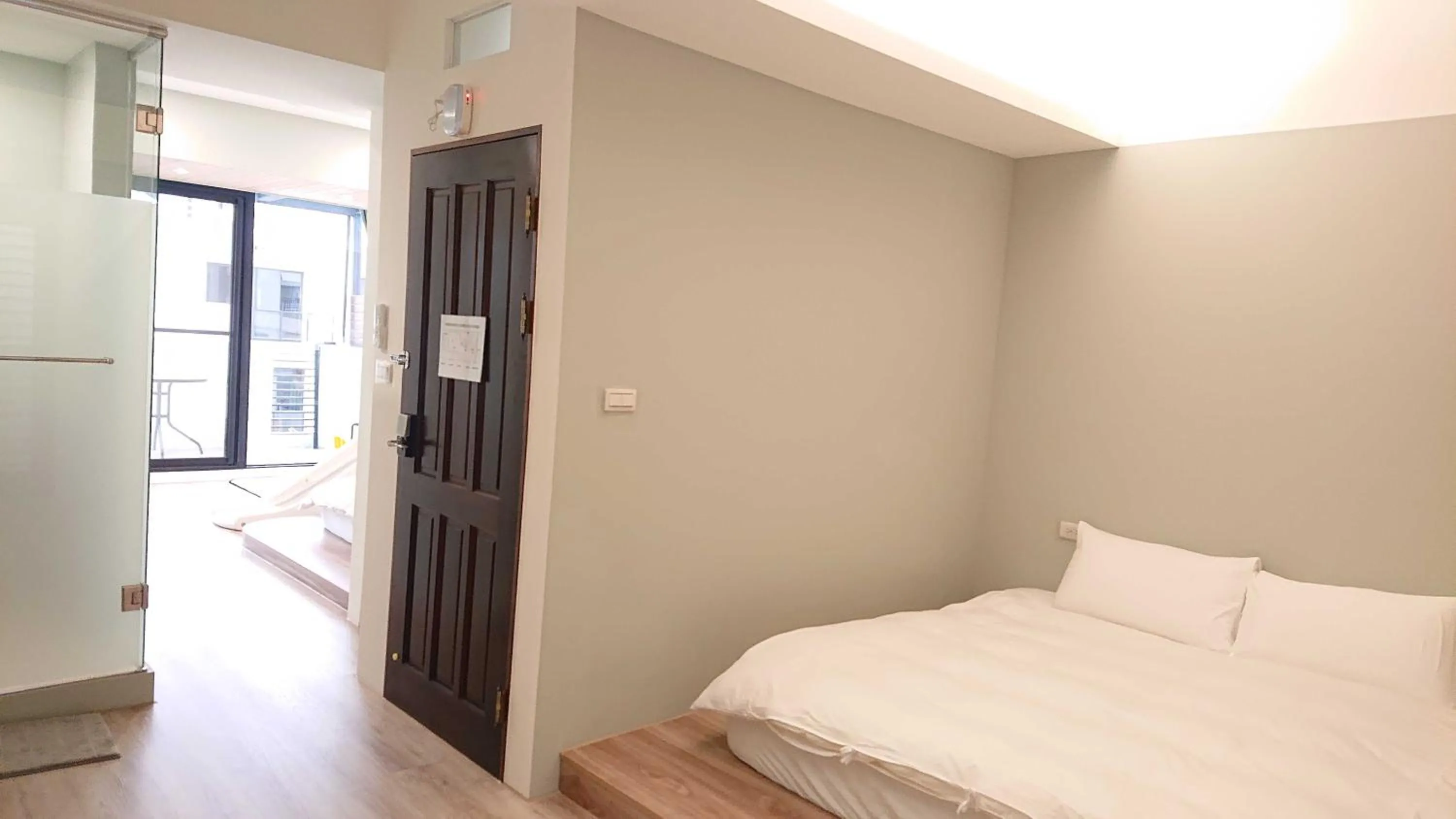 Bed in 胖蝸牛親子民宿