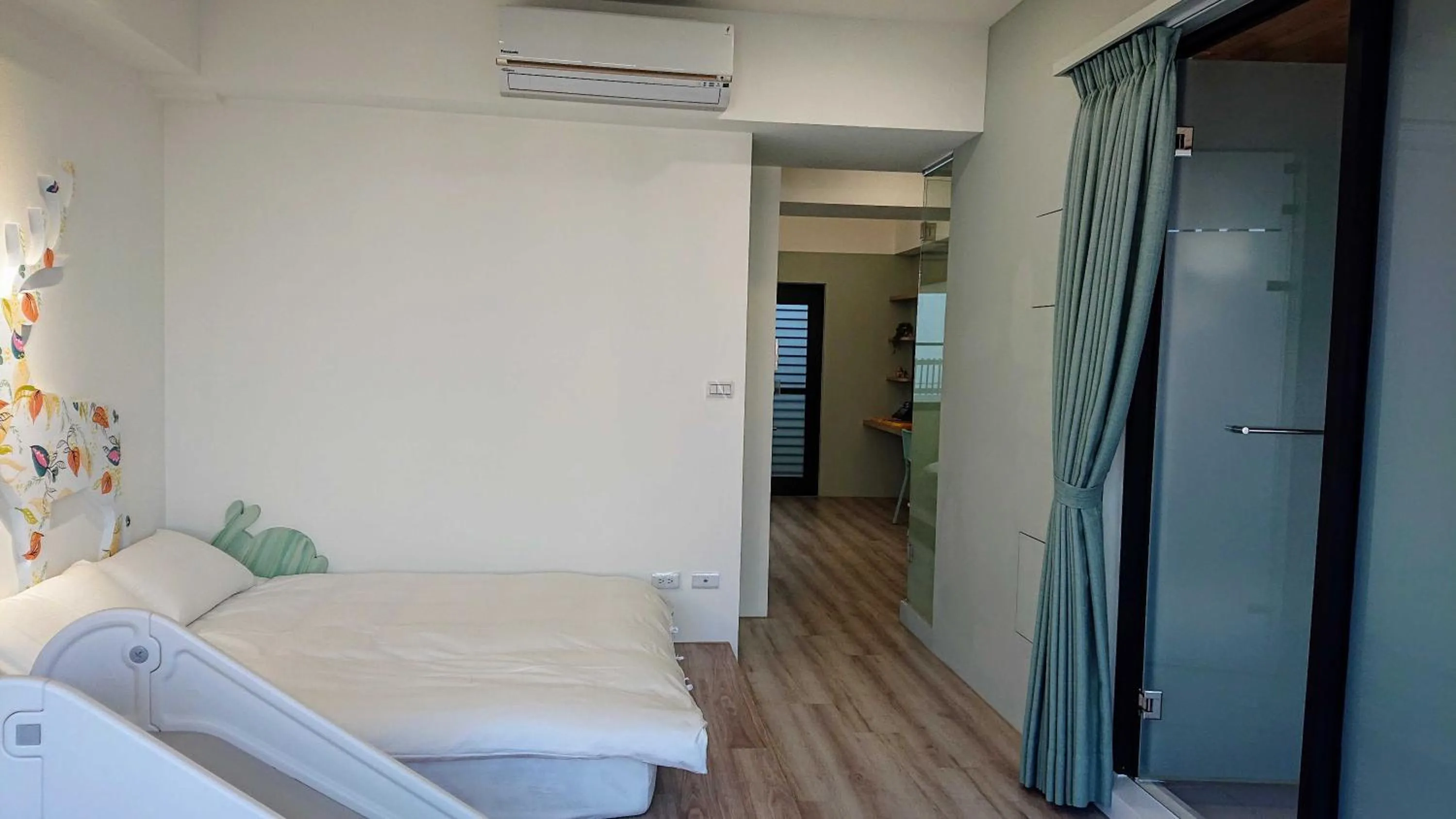 Bed in 胖蝸牛親子民宿