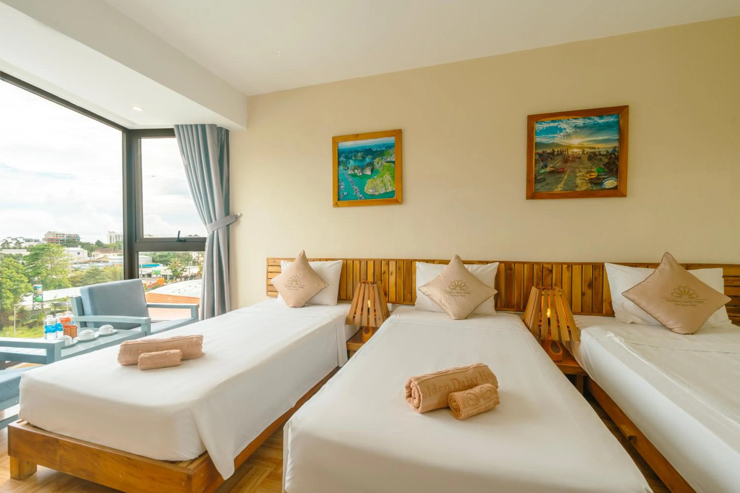 Bed in Golden Daisy Hotel Phu Quoc