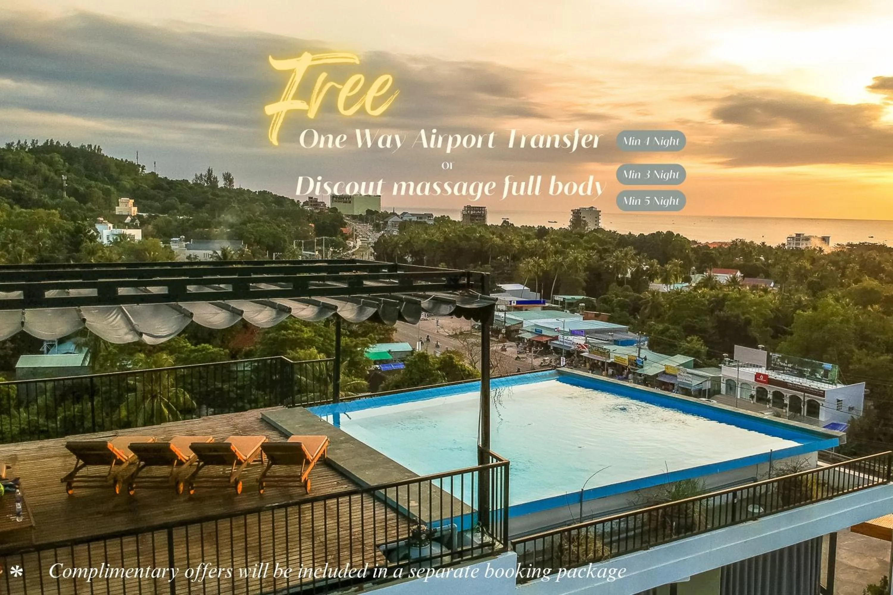 Balcony/Terrace in Golden Daisy Hotel Phu Quoc