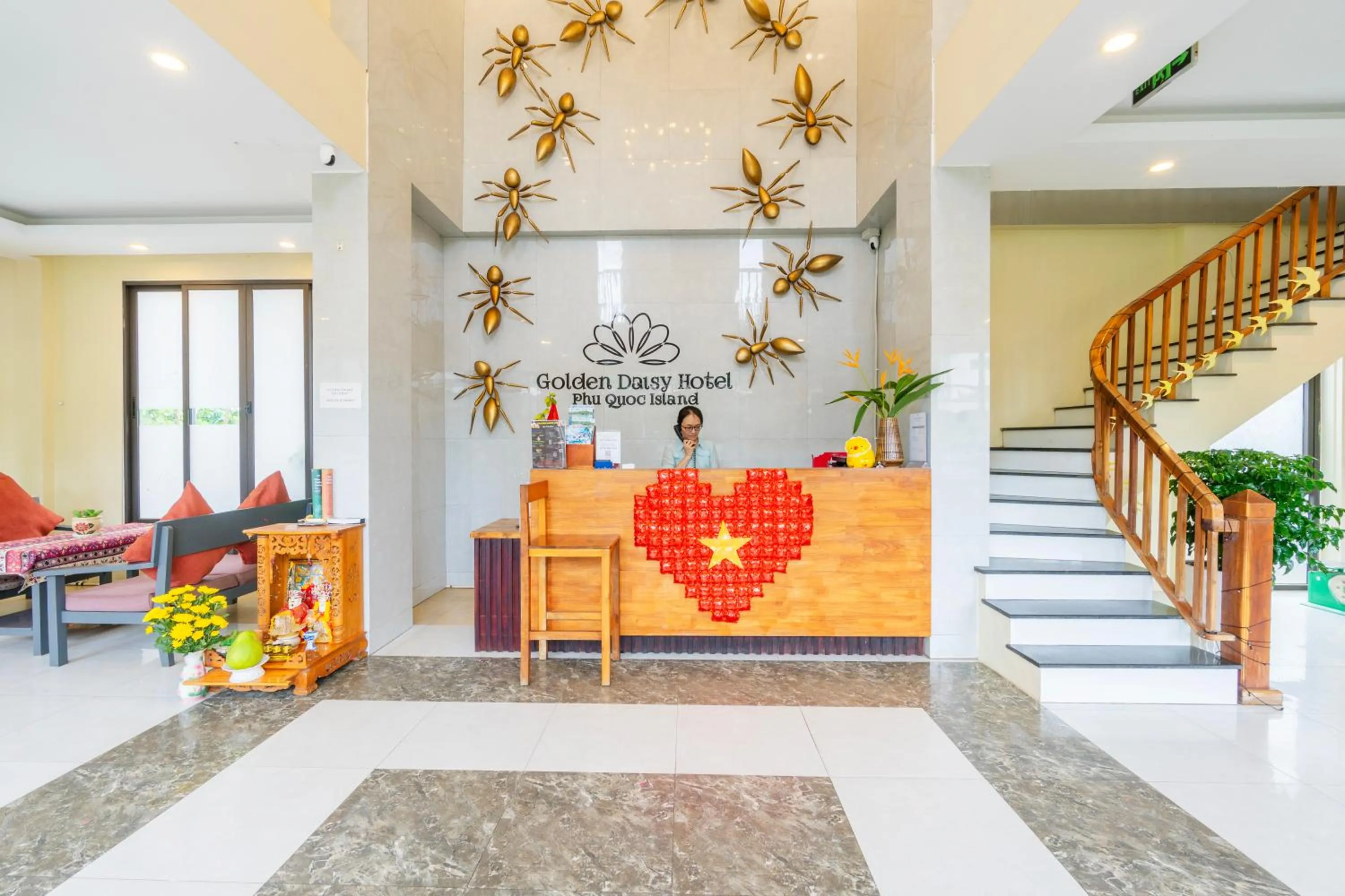 Living room in Golden Daisy Hotel Phu Quoc