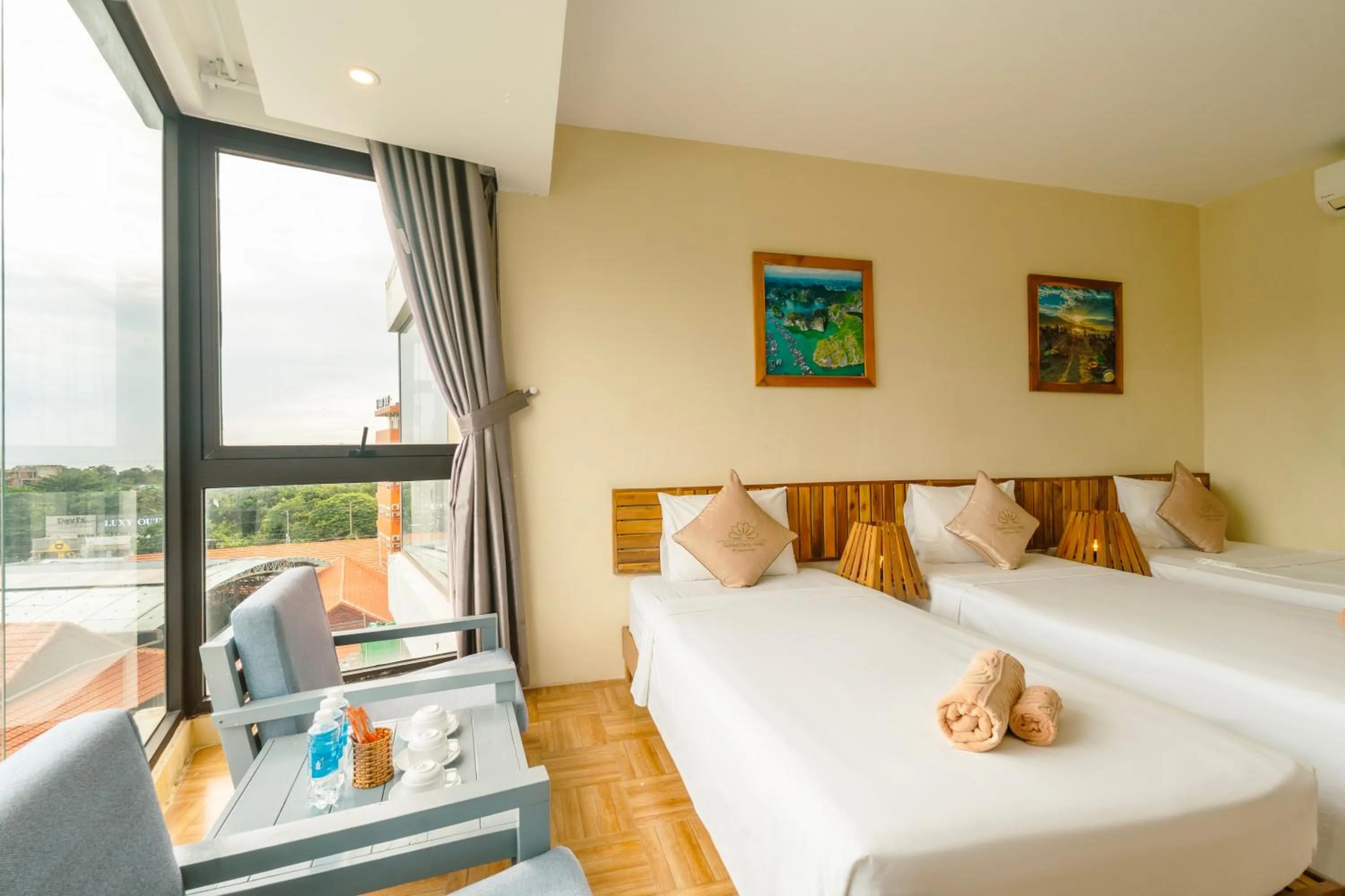 Bed in Golden Daisy Hotel Phu Quoc