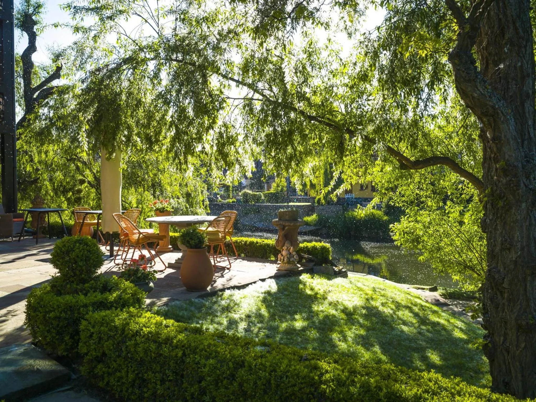 Garden in Hotel des Berges, Restaurant Gastronomique & Spa