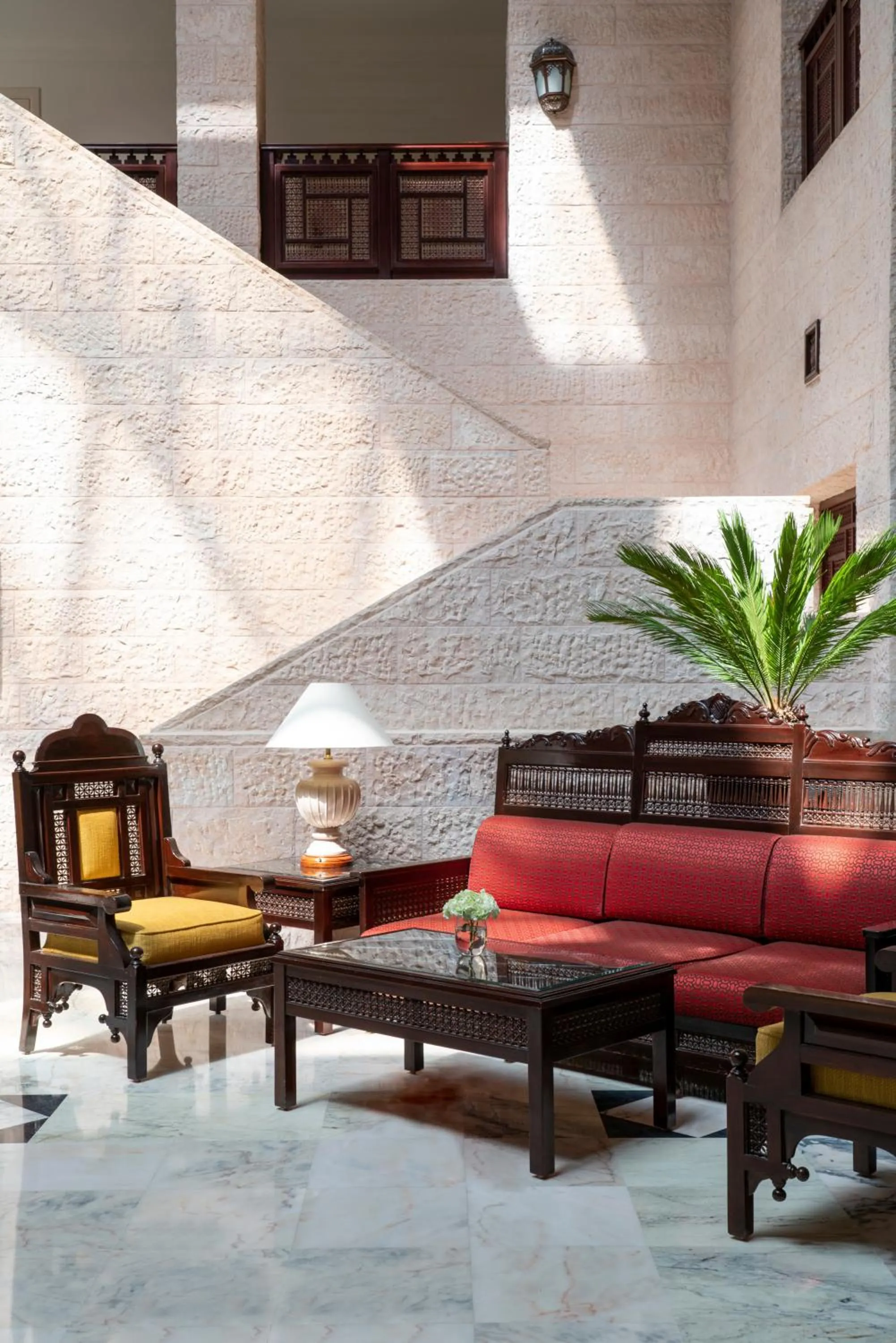 Lobby or reception in Mövenpick Nabatean Castle Hotel