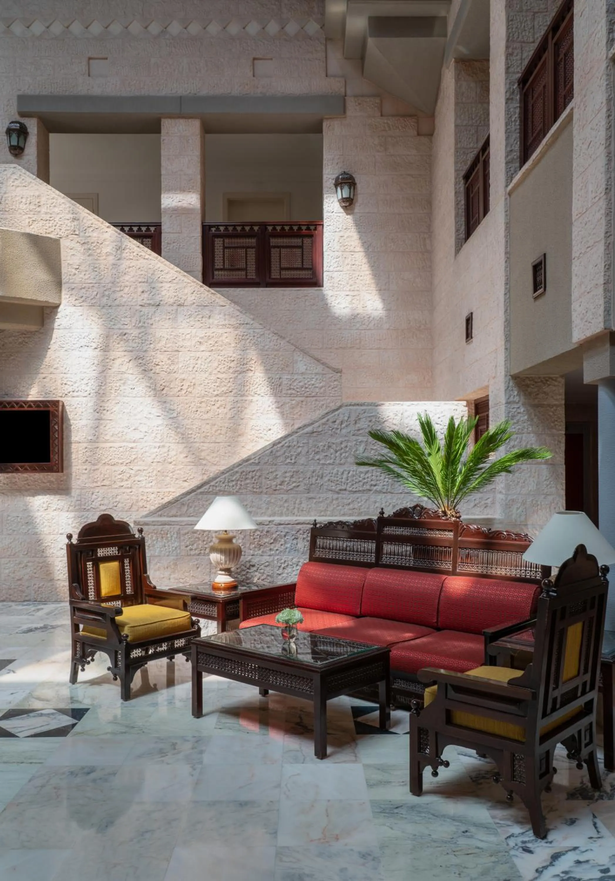 Lobby or reception in Mövenpick Nabatean Castle Hotel