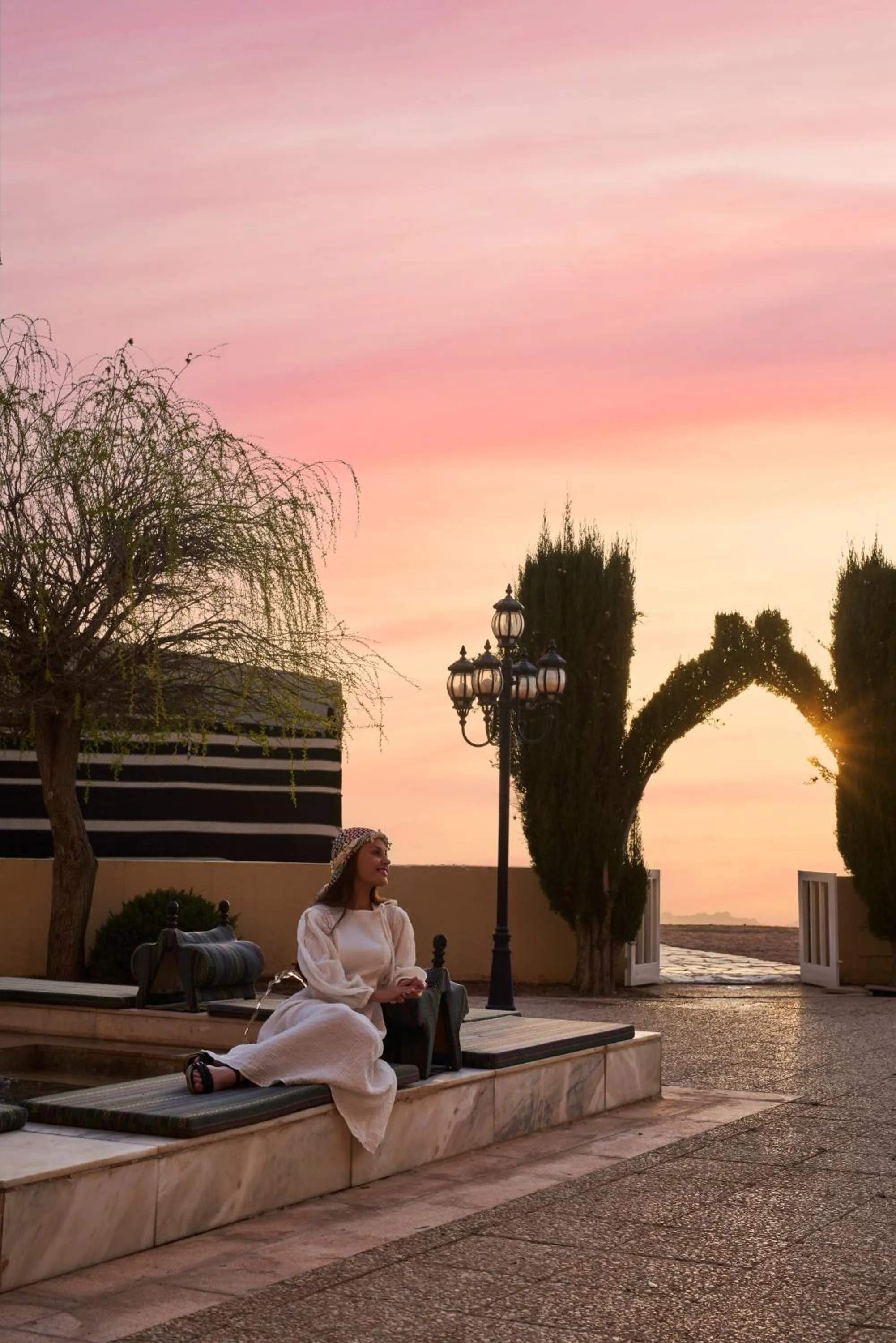 Sunset in Mövenpick Nabatean Castle Hotel