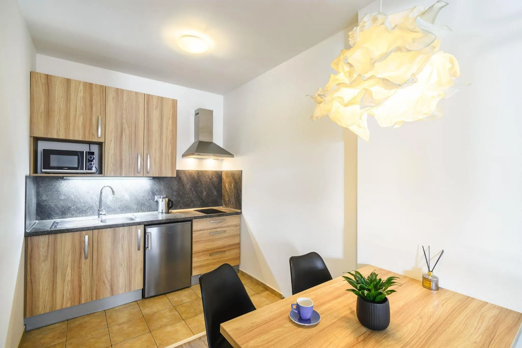 Kitchen or kitchenette in Pilsner Apartments