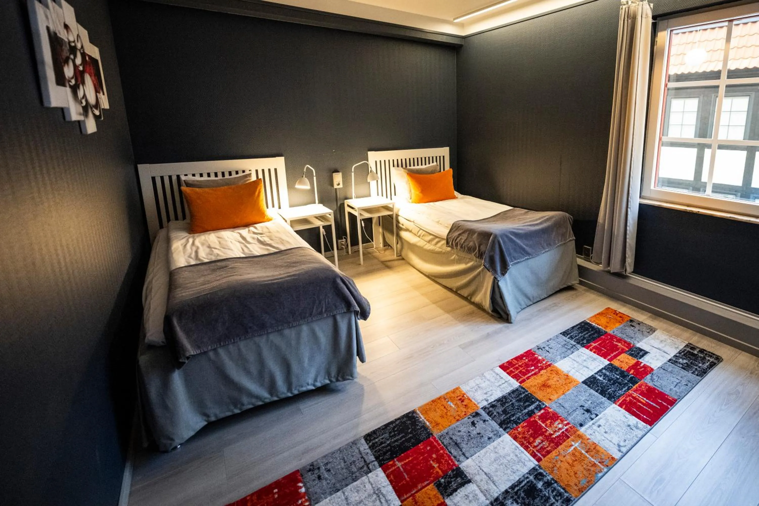 Bed in Hotel Stensson