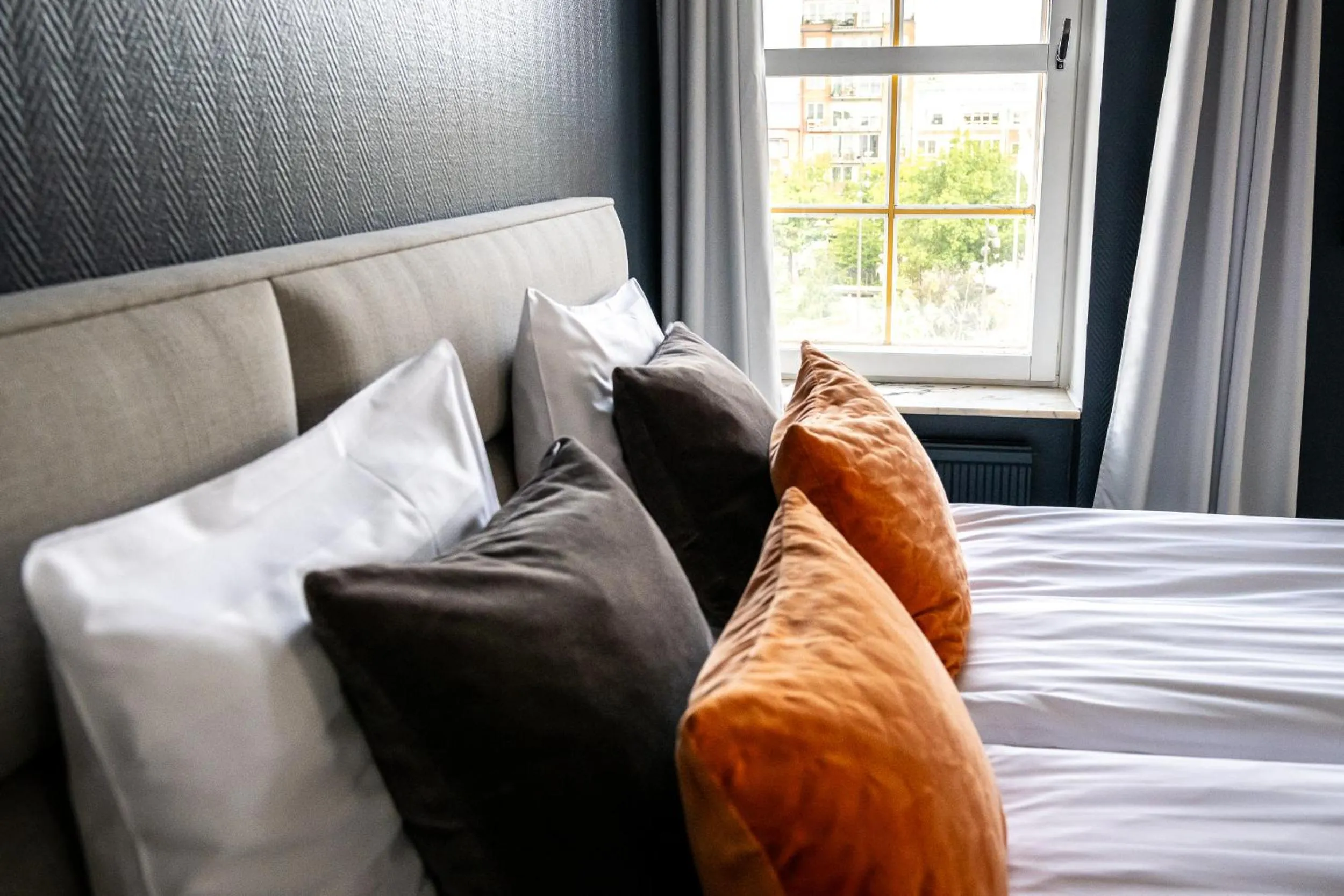 Bed in Hotel Stensson