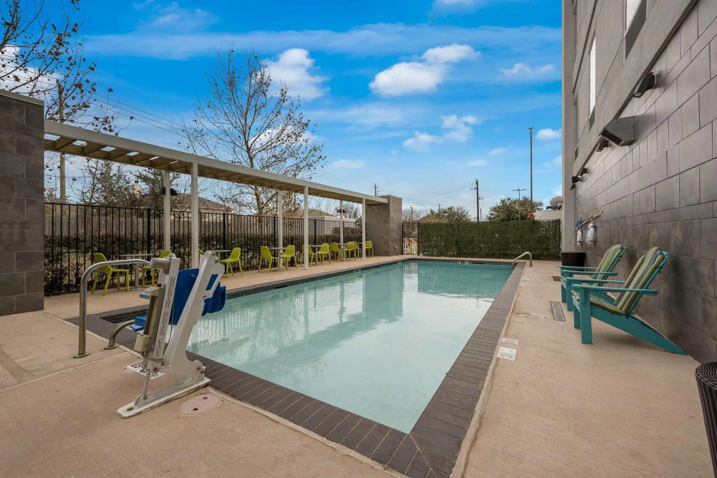 Pool view in Home2 Suites By Hilton Baytown
