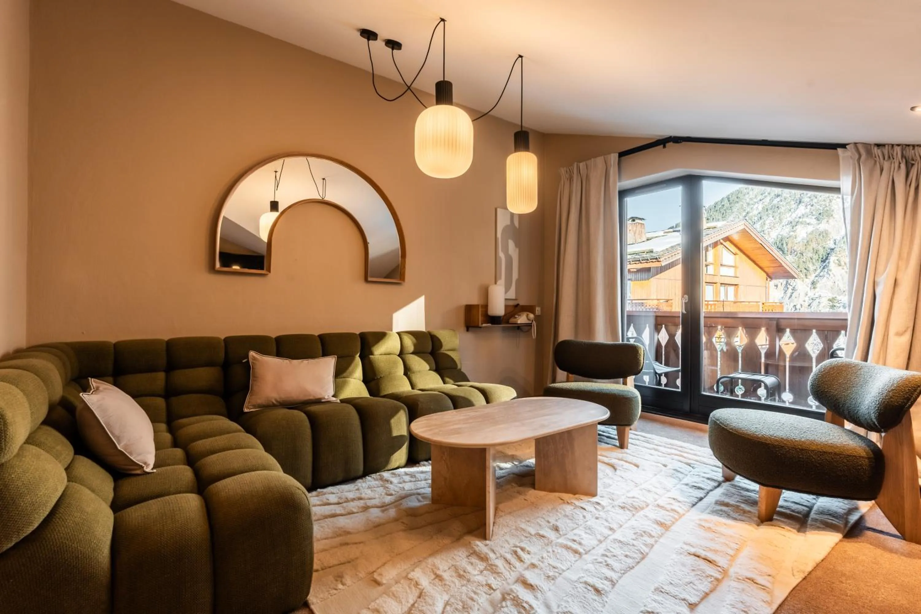 Living room in Fahrenheit Seven Courchevel