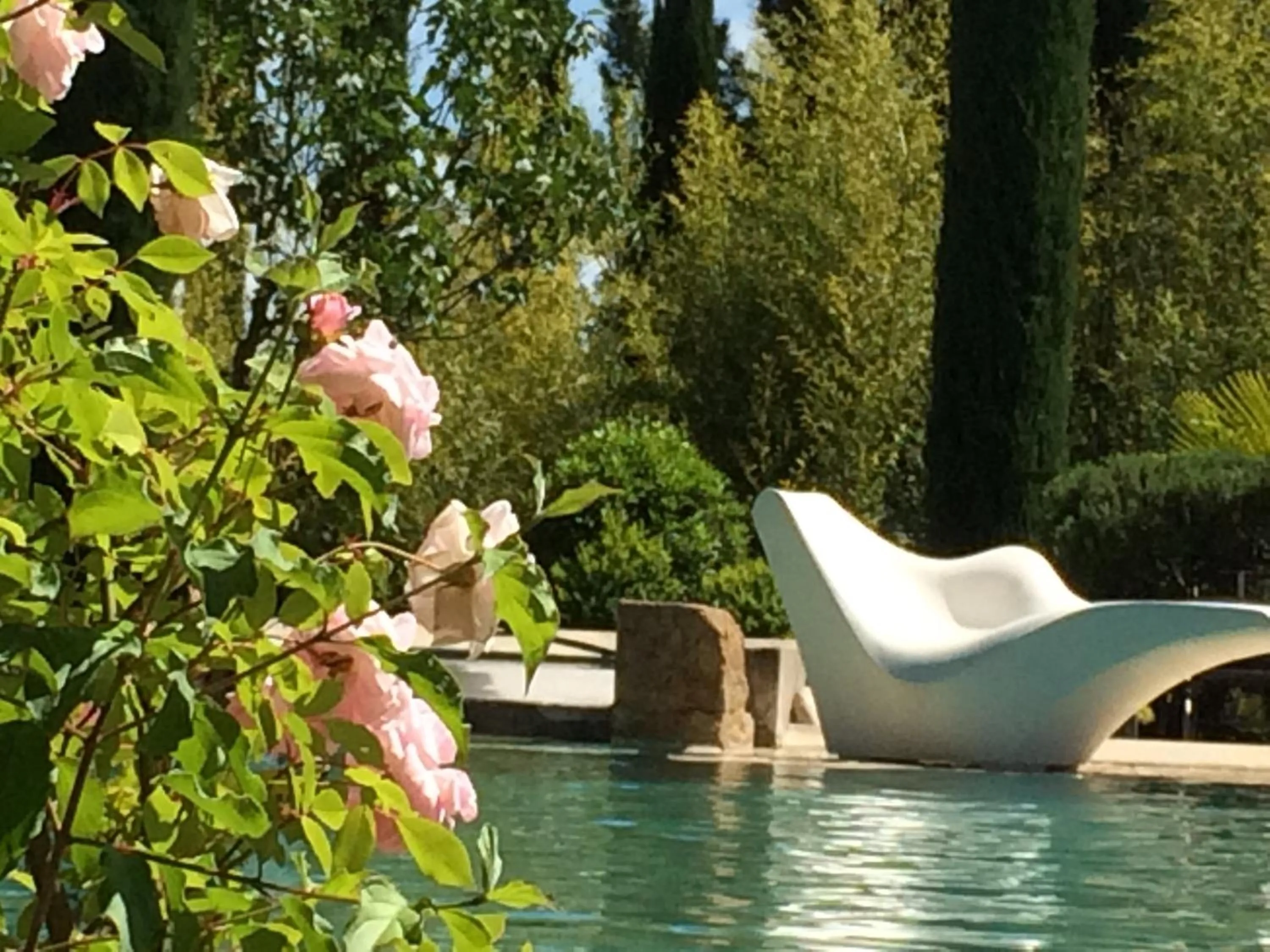 Swimming pool in B&B Chambre de Julie Le Jardin