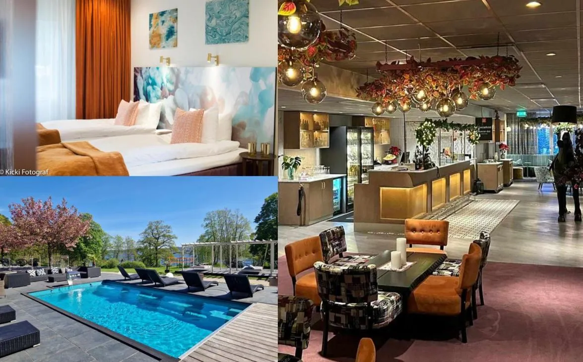 Pool view in Skogshem & Wijk