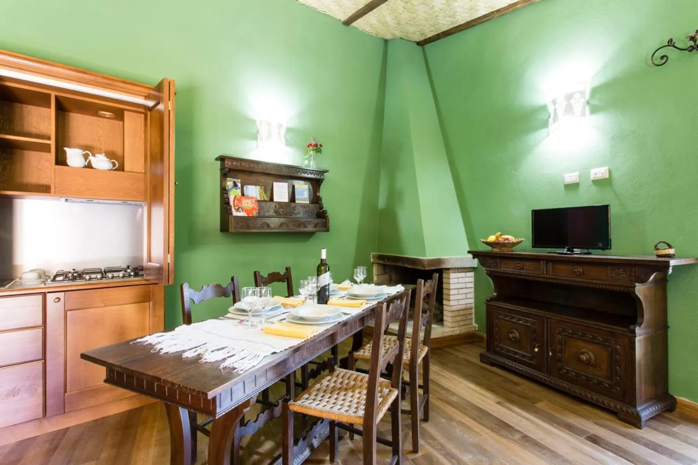 Kitchen or kitchenette in Hotel Villa Gli Asfodeli