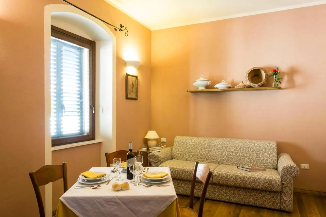 Seating area in Hotel Villa Gli Asfodeli